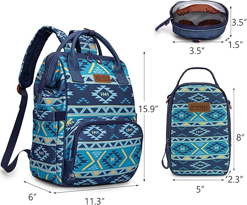 Miniatura 2 de Montana West Wrangler Callie - Mochila para pañales con funda para chupete, bolsa cruzada para botella y correas para cochecito de bebé, diseño