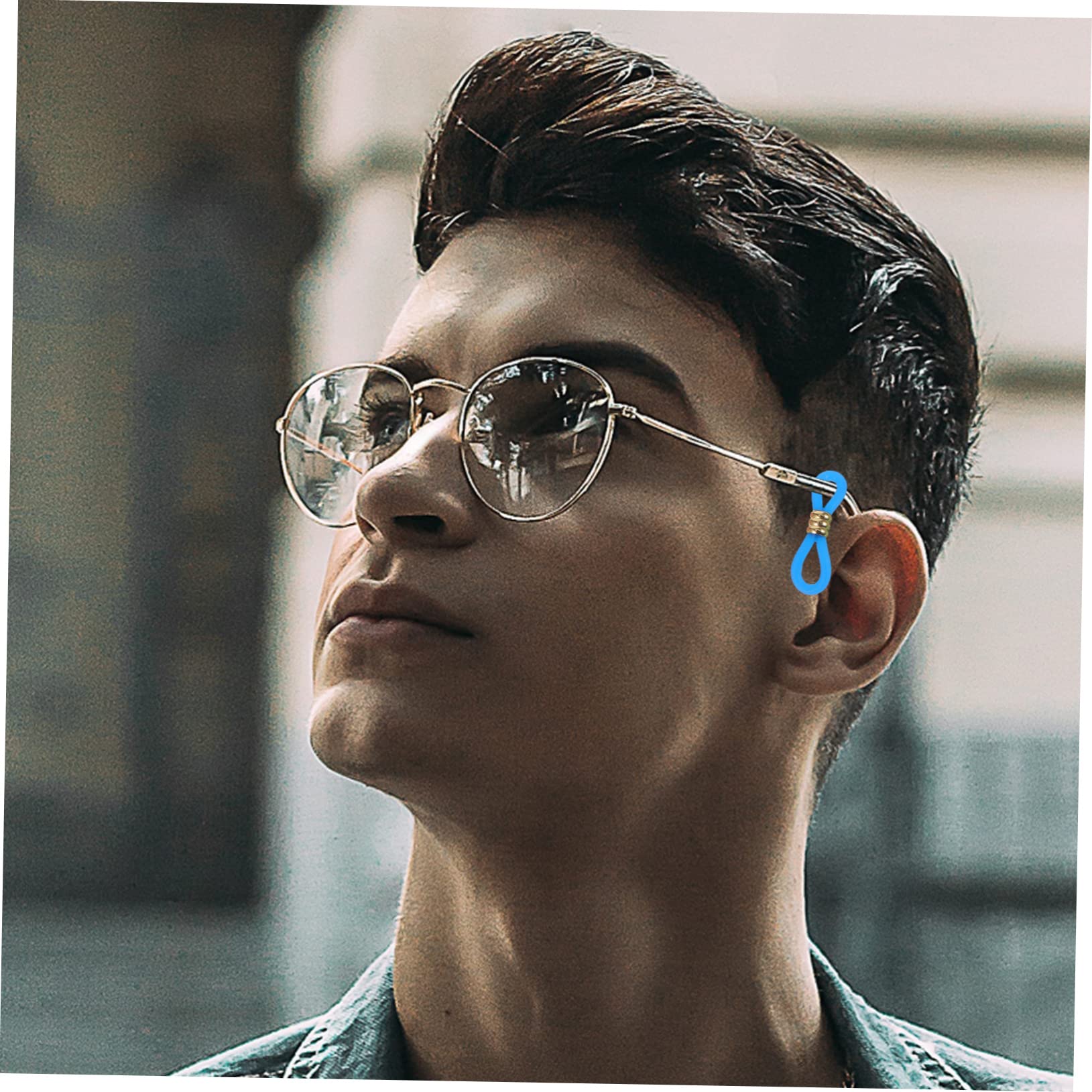Holibanna Lot de 60 Embouts en Silicone Antidérapants pour Lunettes Connecteurs en Métal, Support de Chaînette Réglable, pour Accessoires Lunettes et Maintien Sécurisé Couleur Aléatoire