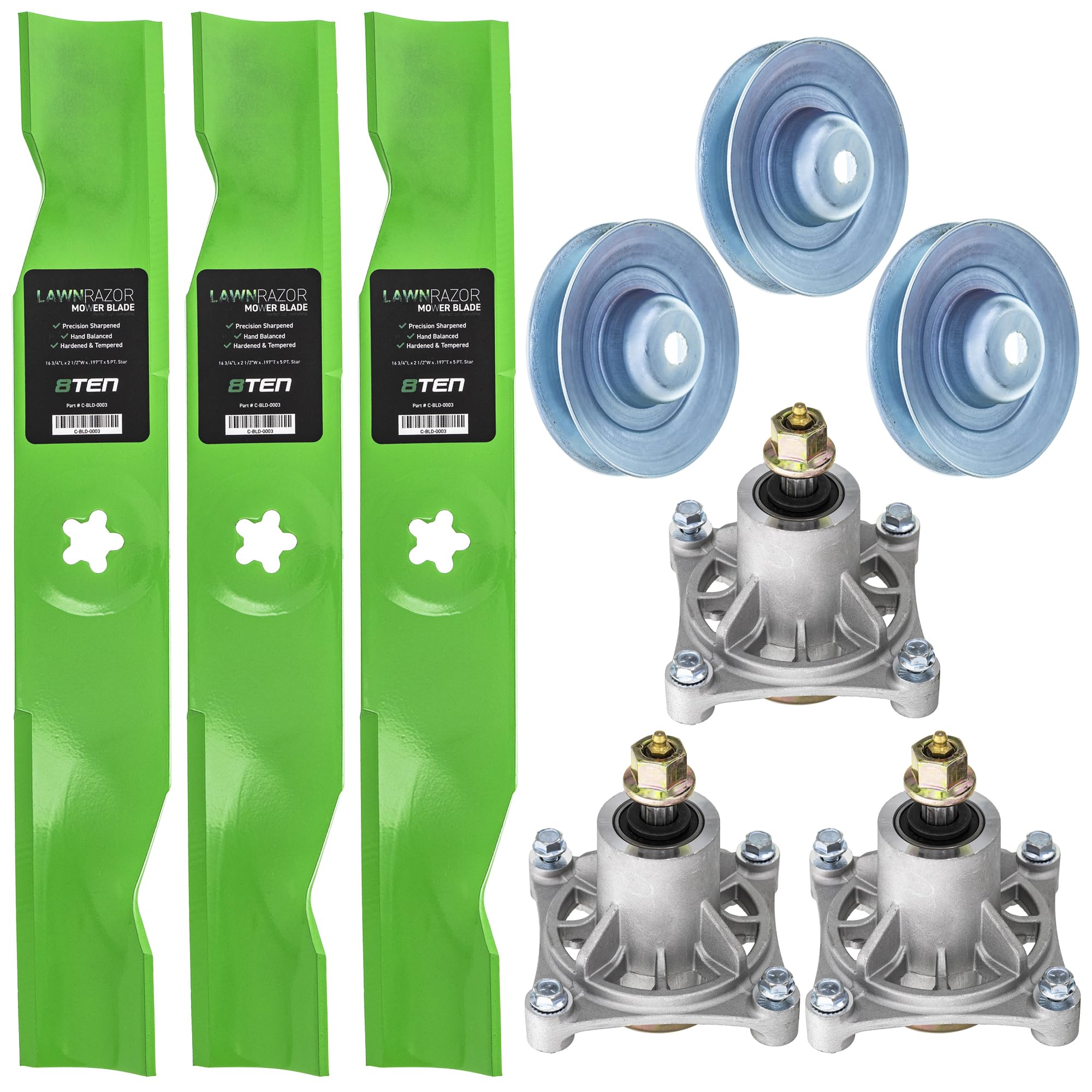 Amazon.com : 8TEN Blade Spindle Pulley Kit for Husqvarna Z4822