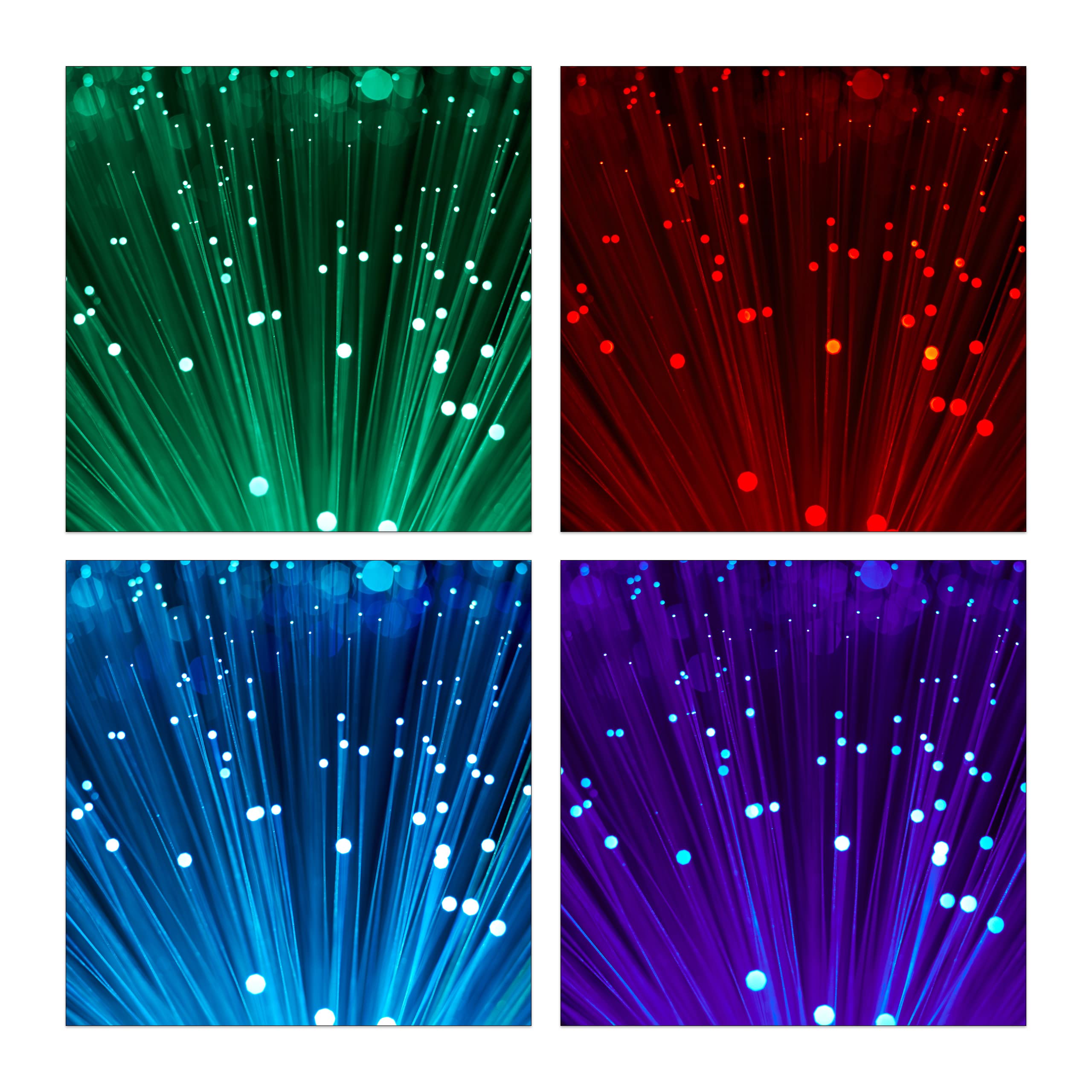 Relaxdays Fibreglass Lamp, Flowing Colour Changing, LED Retro Lamp