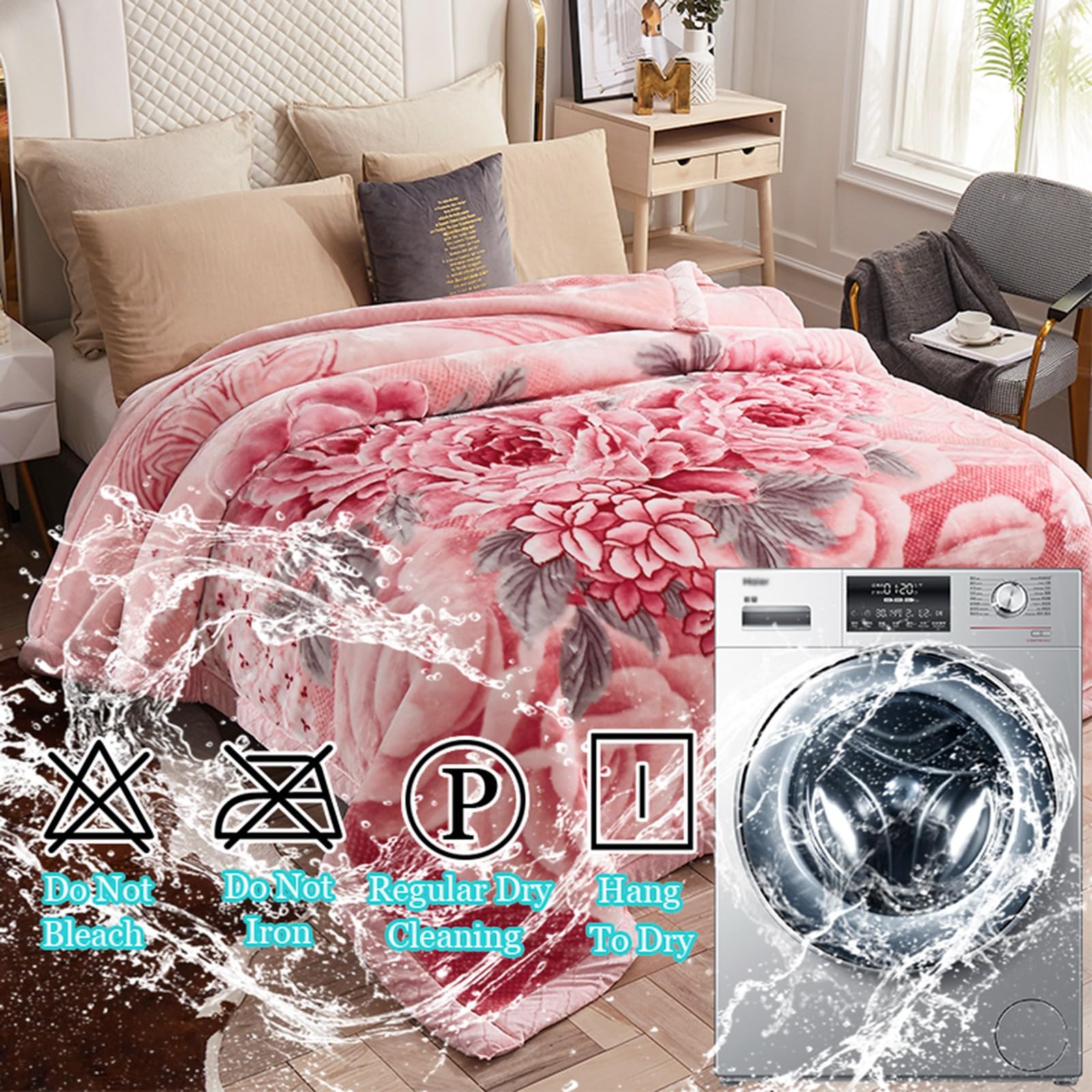 Amazon.com: 5JJJLOOOPP King Size,Thickened Printed Mink