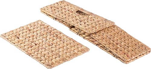 Miniatura 5 de Vintiquewise Cubo de almacenamiento plegable de jacinto de agua natural, pequeño