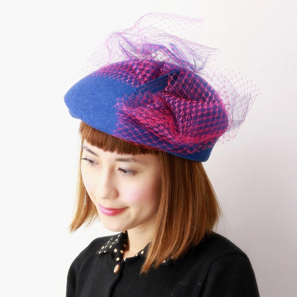 バライロノボウシ　バラ色の帽子　すみれベレー帽　パンジーベレー バライロノボウシ バラ色の帽子 すみれベレー帽 パンジーベレー