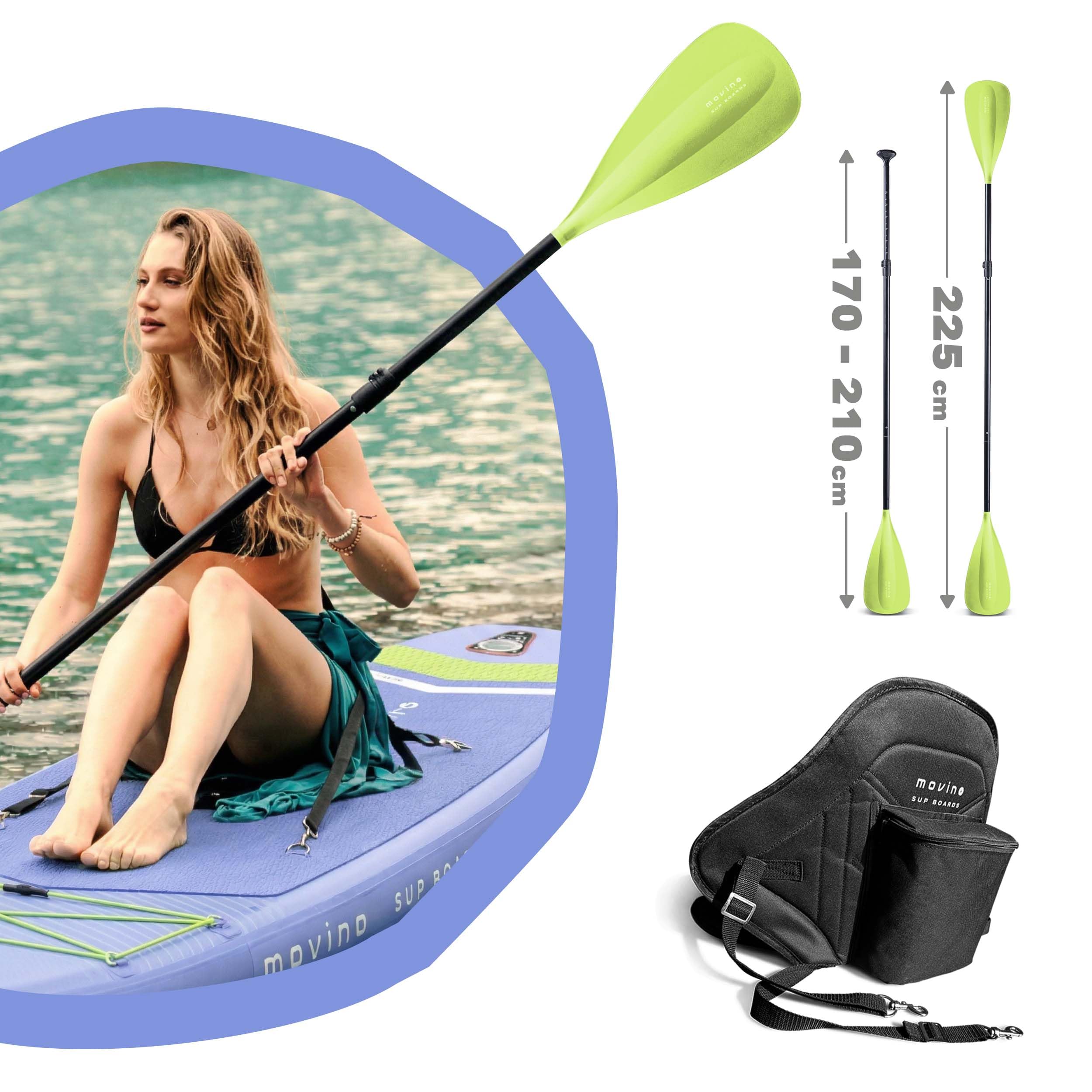Movino Garda Allround 10'10" Zestaw Deska SUP do Wiosłowania na Stojąco Nadmuchiwana deska SUP Paddle Board Light Stand Up Deska do Paddleboardingu z Akcesoriami Sporty Wodne 330 cm