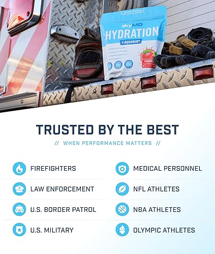 Miniatura 5 de skyMD Hidratación diaria | Paquetes de electrolitos en polvo | Bajo en azúcar, 10 calorías | 12 vitaminas y minerales, sodio | Mezcla de bebida para