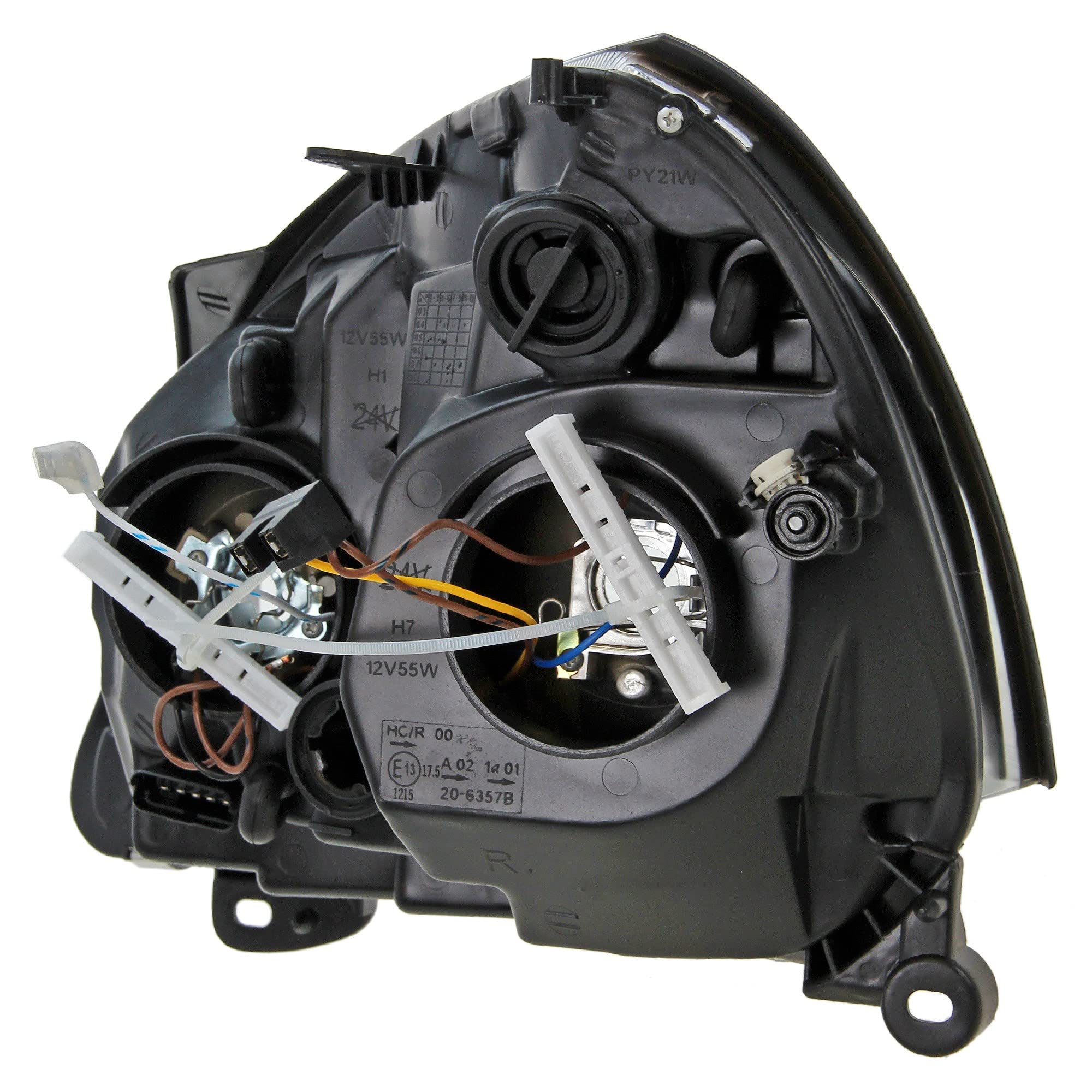 BESTPRICE 2x fari principali anteriori sinistro + destro H1 / H7, compatibili con RENAULT CLIO II (BB_, CB_), CLIO II van/hatchback (SB0/1/2_)