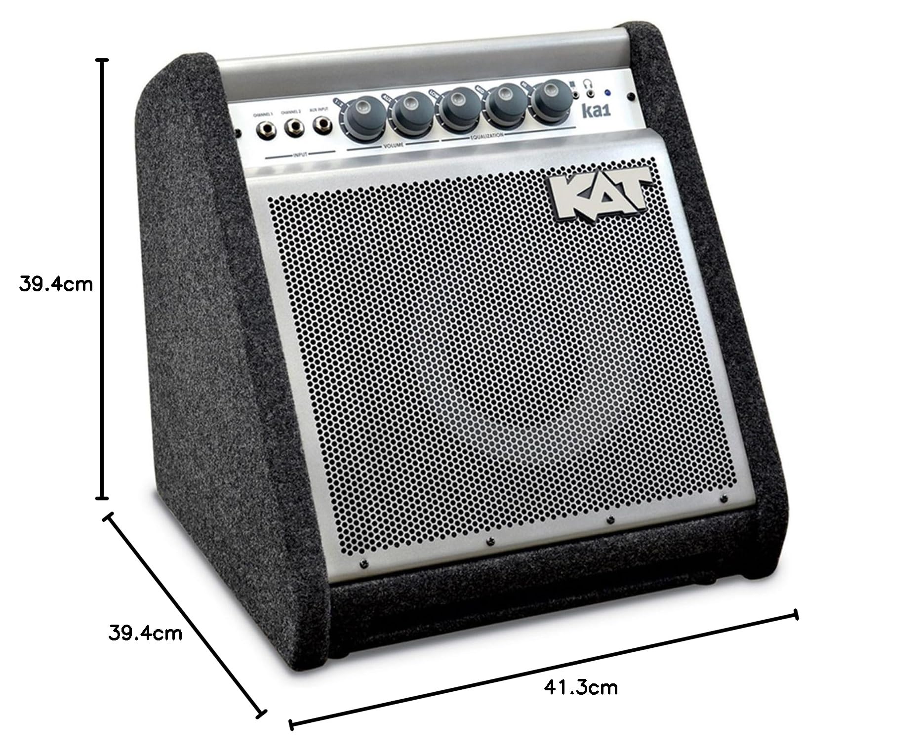 Kat KA-1 E-Drum Monitor Schlagzeug-Verstärker + keepdrum Klinkenkabel