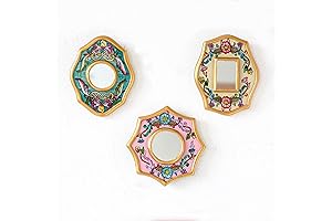 Stunning Set of 3 Small Mirrors for Distinctive Wall Décor