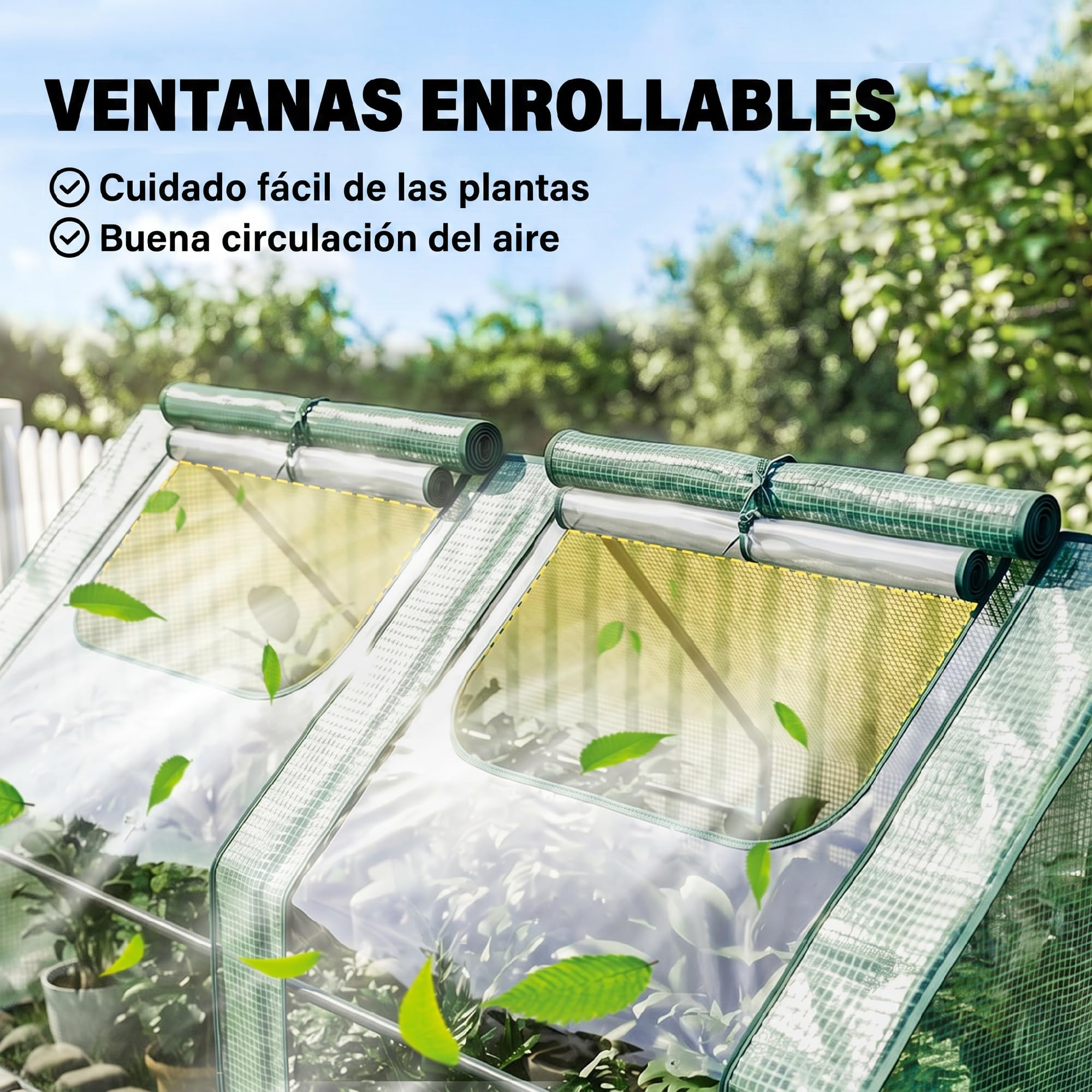 Outsunny Invernadero Pequeño Invernadero Exterior 180x90x90 cm Verde | Ventanas, Marco de Acero, Doble Cubierta, Cubiertas de PE 140g/㎡ y de PVC, para Cultivar Tomates Plantas Flores