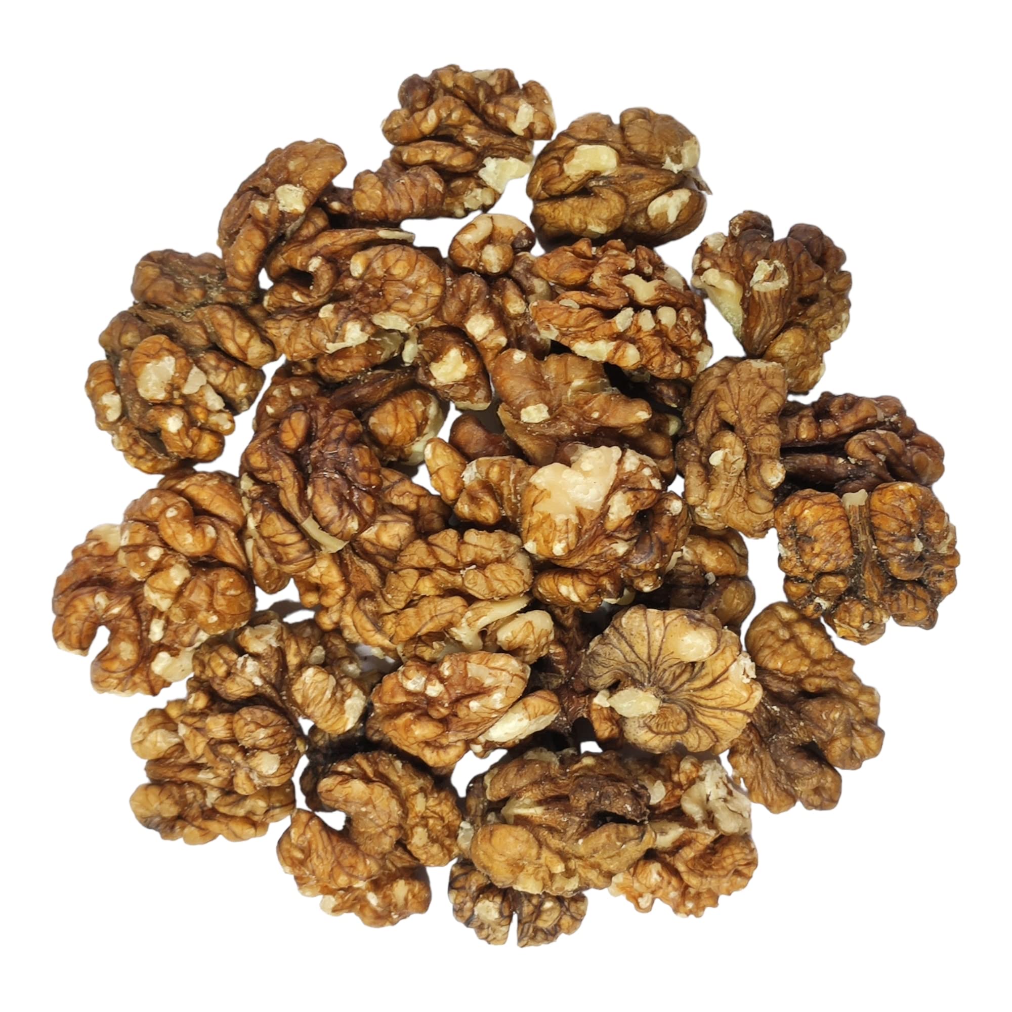 Dry Fruit Hub Kashmiri Walnut Kernels 1Kg Light Amber, Akrot, Akhrot Without Shell, Acrot Kernels,Akrut, Akhrot Giri Unwashed Natural Colour Pack Of 4 Each 250g