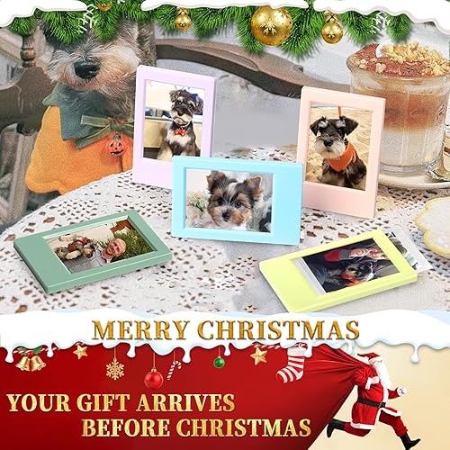 Vista 24 de CAIYOULE Mini portarretratos de 2.15 x 3.4 pulgadas para películas Fujifilm Instax Mini de 3 pulgadas, marco Polaroid de PC para almacenamiento