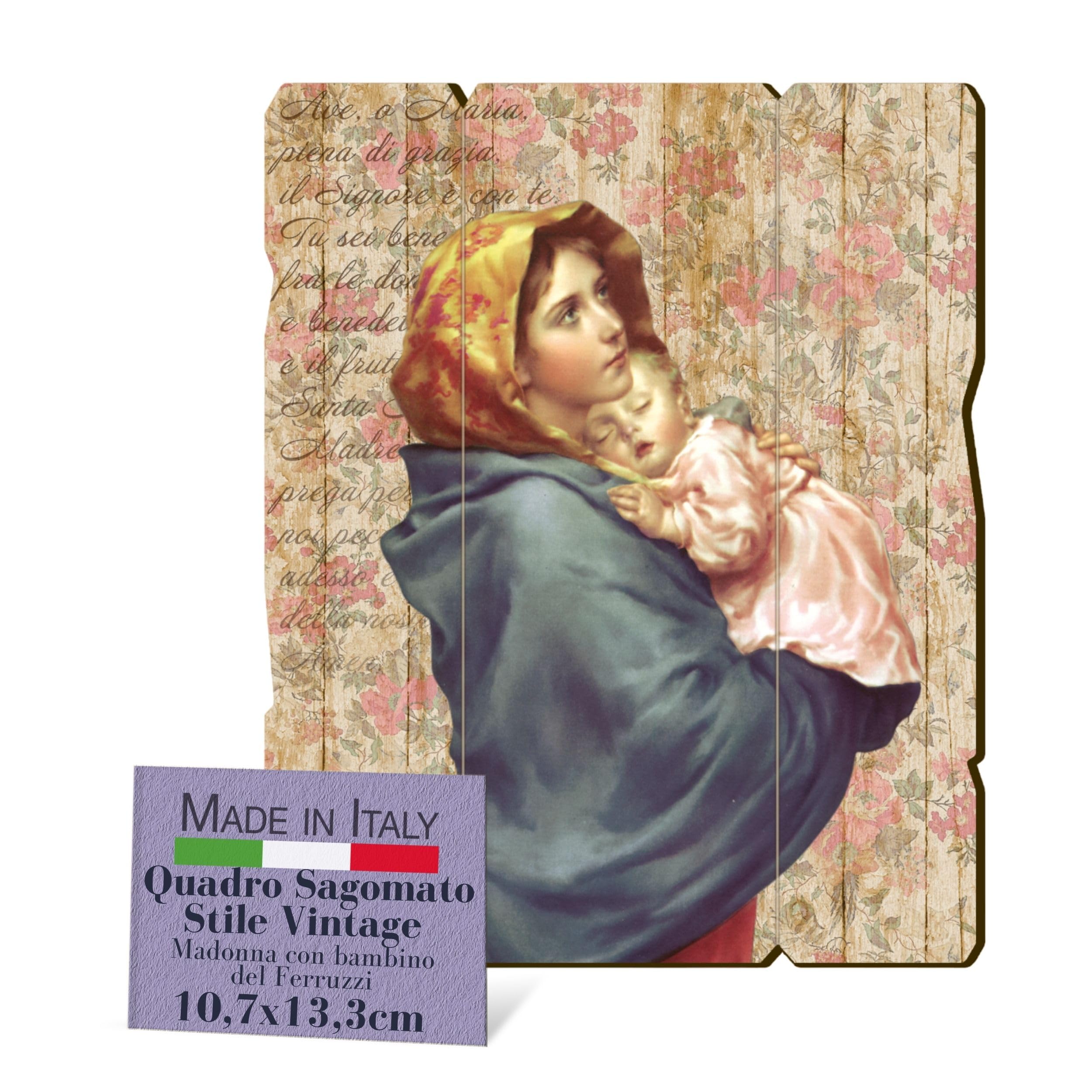 F.LLI BONELLA Fratelli Ferruzzi 10,7x13,3 cm | Madonna Vintage