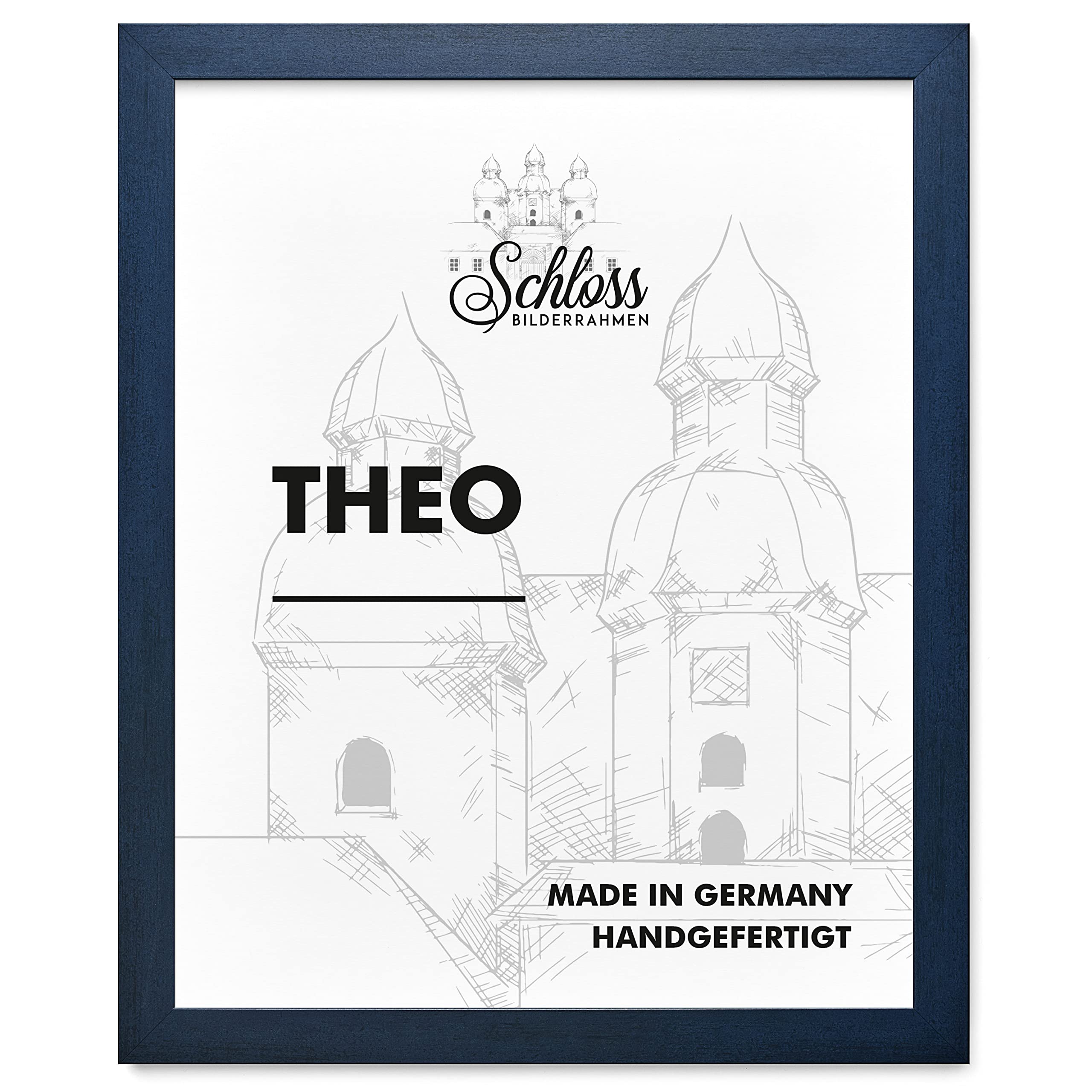 Theo 46 x 61 cm, dekoracja ciemnoniebieska
