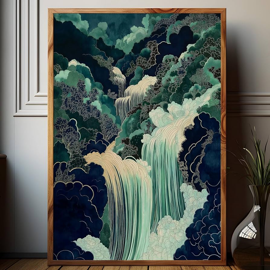 絵画 Mountain waterfall File:Jacob Isaacksz. van Ruisdael - Waterfall in a
