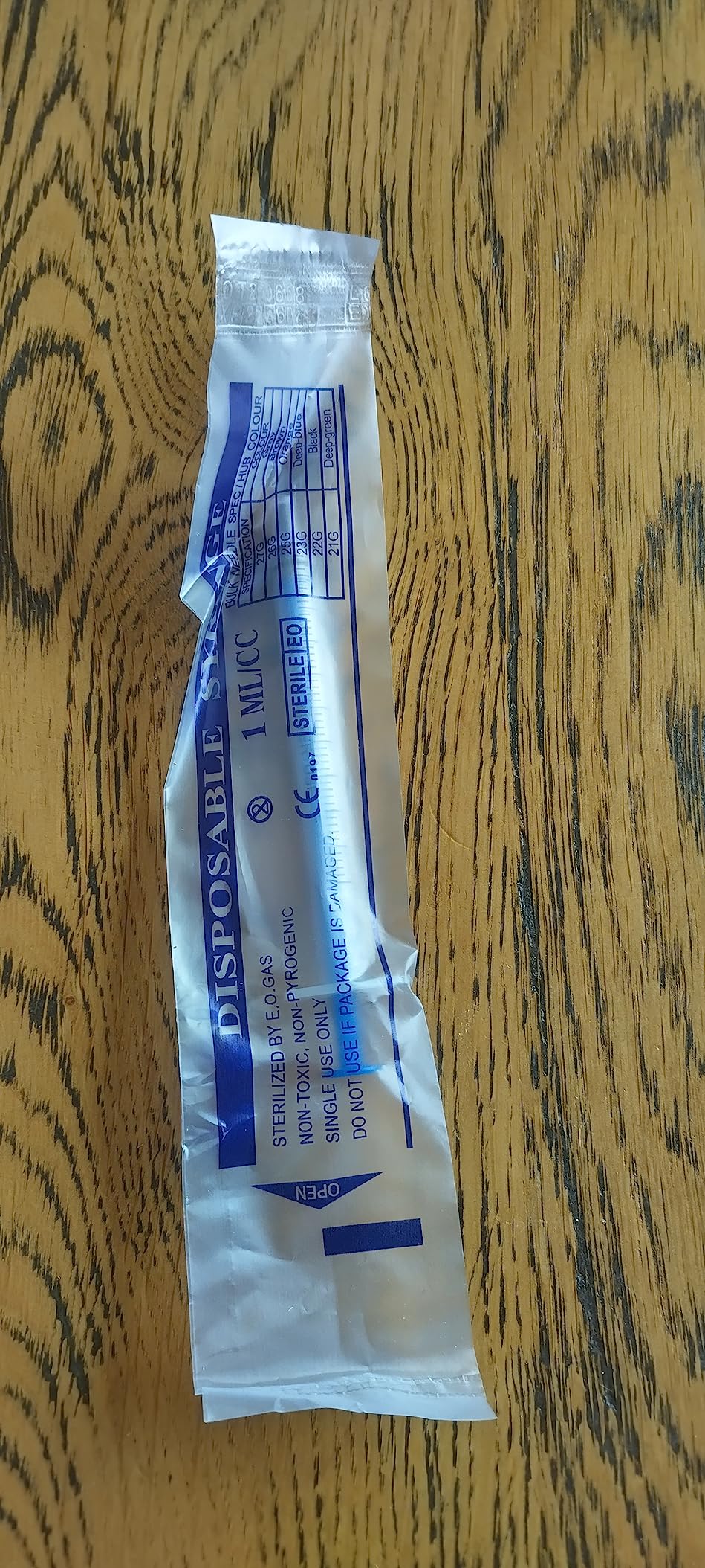 15 Pack 1ml Plastic Syringes, Disposable Colostrum Syringe Industrial