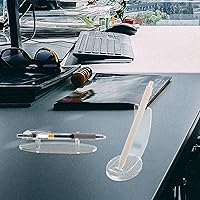 Vista 7 de Cabilock Organizador de bolígrafos acrílico, 2 piezas, soporte de acrílico para bolígrafos, soporte de brochas de maquillaje, soporte