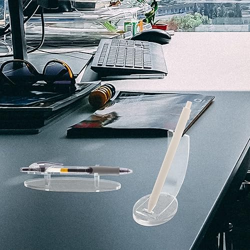 Miniatura 7 de Cabilock Organizador de bolígrafos acrílico, 2 piezas, soporte de acrílico para bolígrafos, soporte de brochas de maquillaje, soporte de