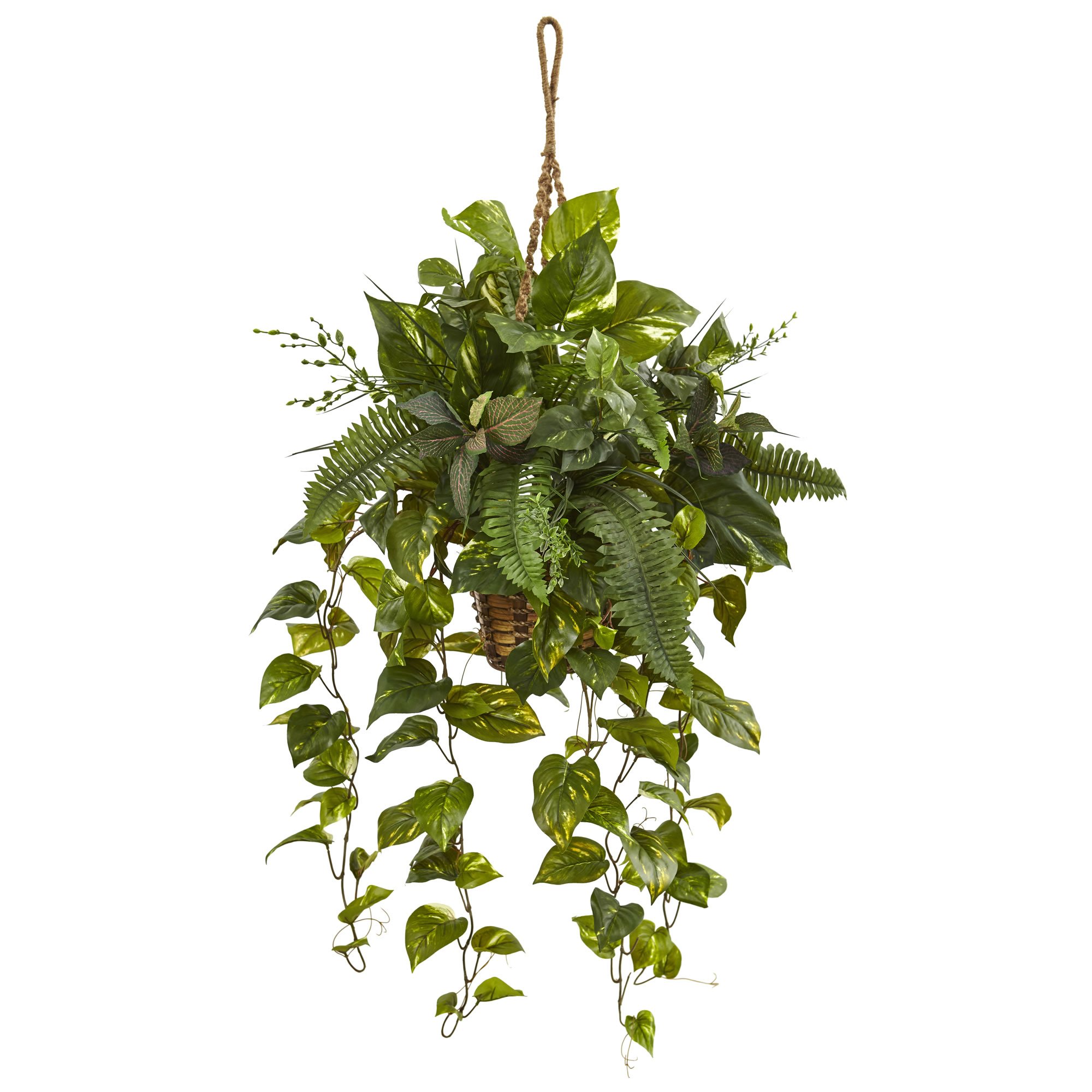 Artificial Hanging Fern Plants Decor For You