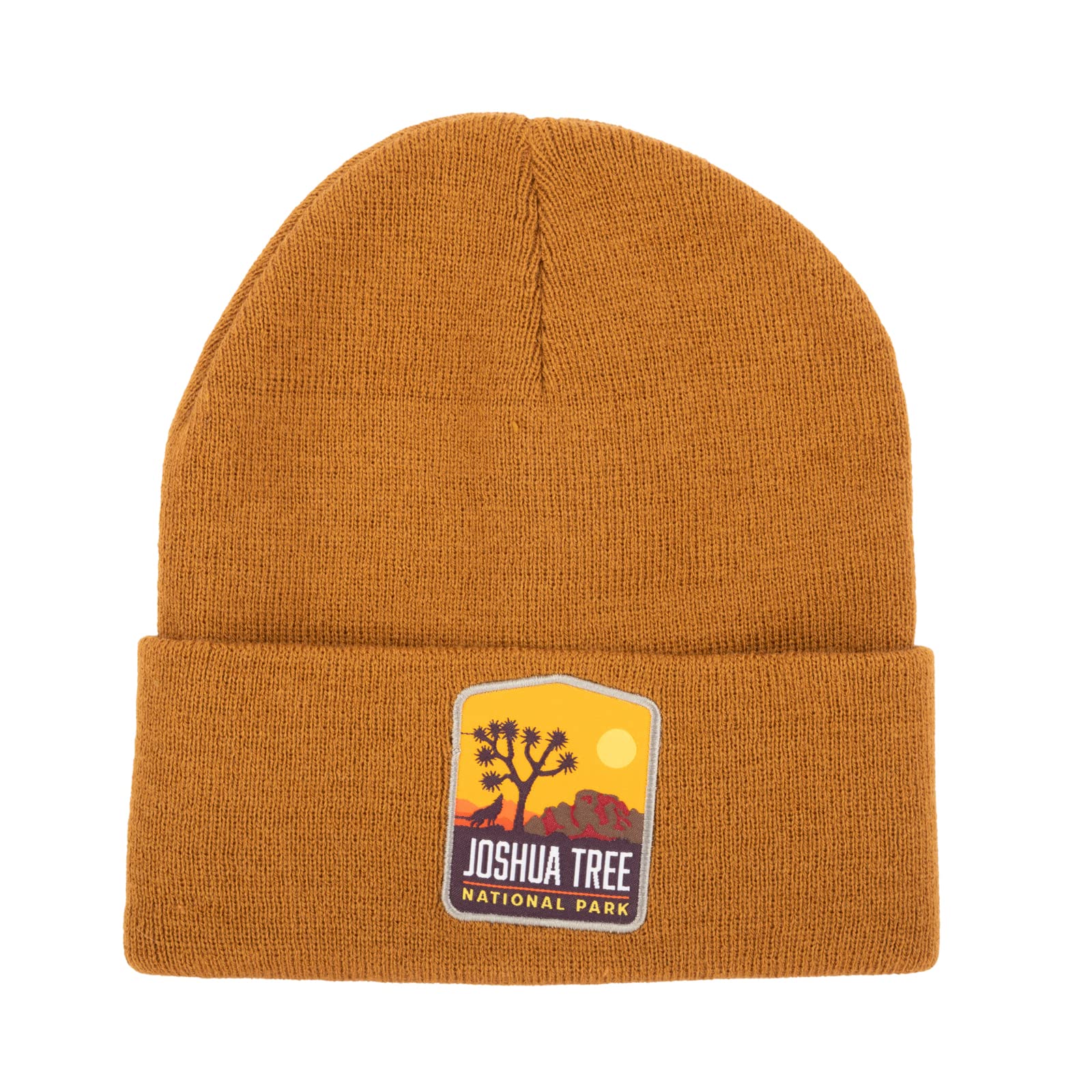 National Park FoundationKnit Cuffed Beanie Hat for Women Men Winter Hat Cuffed Beanies Knit Skull Cap Warm Ski Hats (Joshua Tree Brown)