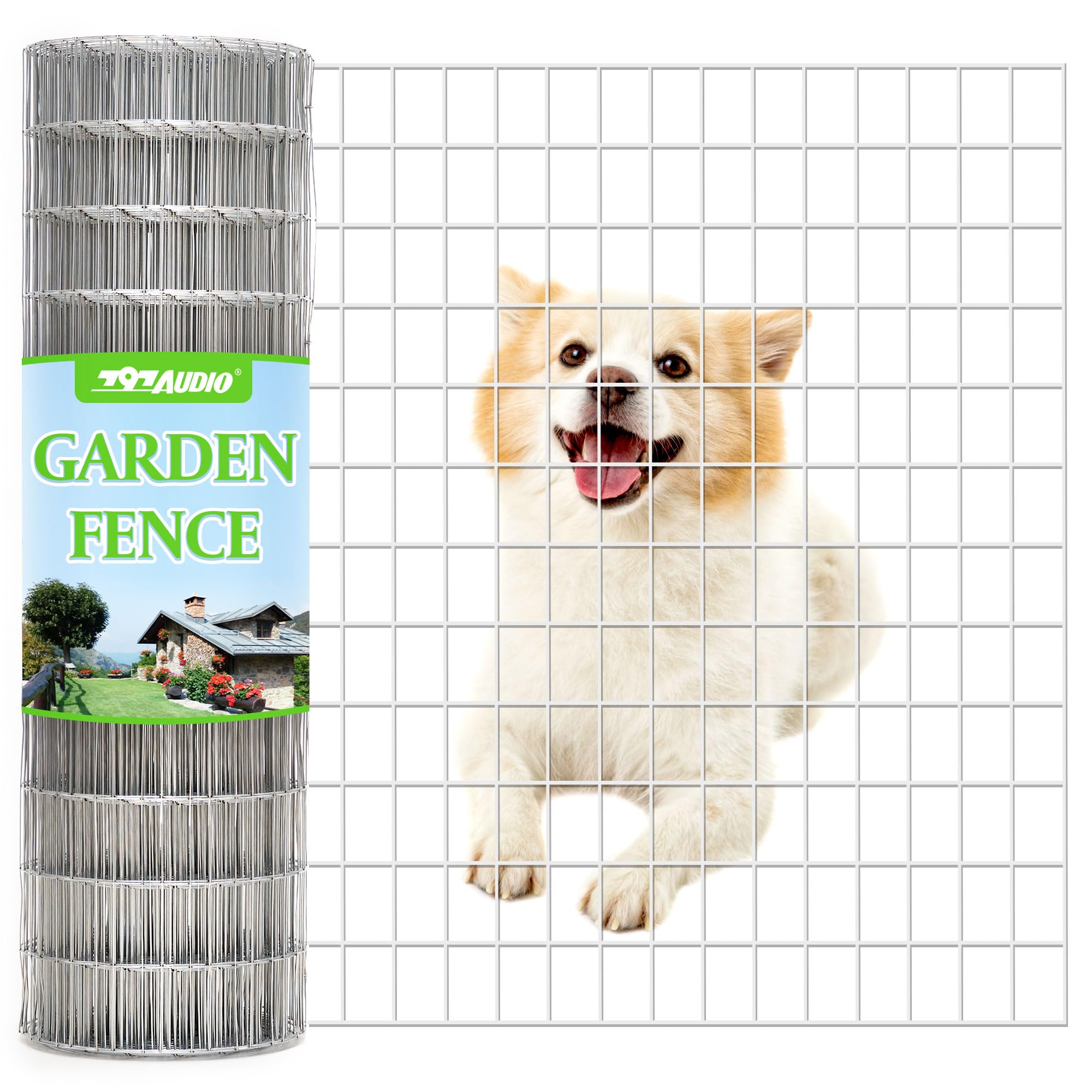 Condition photo showing New/Like New for metal garden fence, hot dip galvanized after welding, 2"x4" 14 gauge, 72inch h x 50ft l welded wire fencing,2/3/4/5/6ft tallx50/100 ft long hardware cloth for yard,farm,chicken,dog,vegetable protect