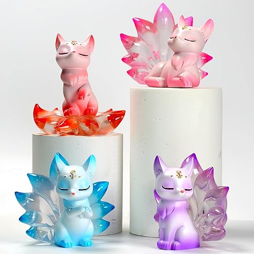 Zaleny Nine-Tailed Fox Mystery Box Action Figure Toys Blind Boxes Random Design Cute Collectible Toys Desktop Ornaments Birthday Gifts - 1040-27