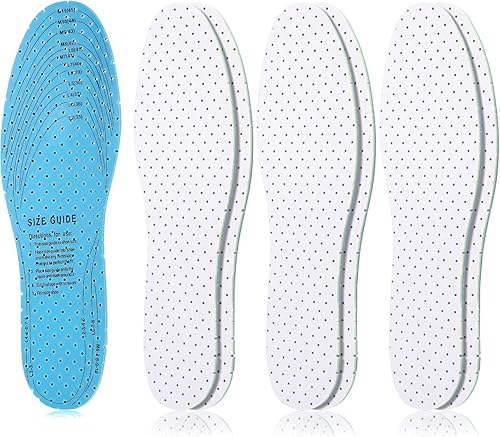 3 pares de plantillas transpirables para zapatos, almohadillas ultra suaves, plantillas cómodas para caminar, plantillas perforadas de espuma de
