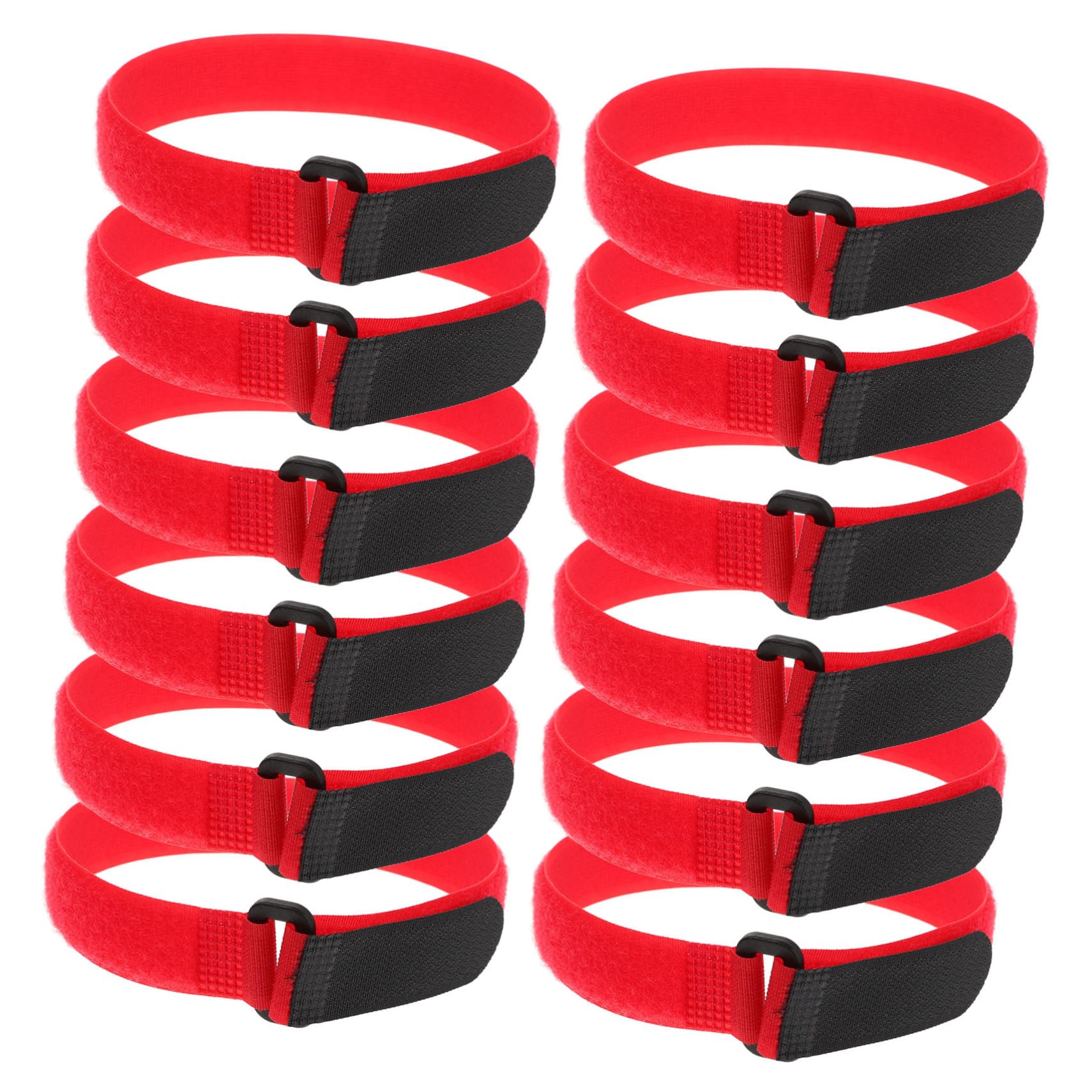 KOMBIUDA Soccer Goal Fastening Straps 50 Pack Black Nylon Strap Buckle for Football Net Fixing