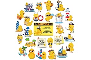 Fun 27 Pcs Duck Cruise Door Magnets Liners