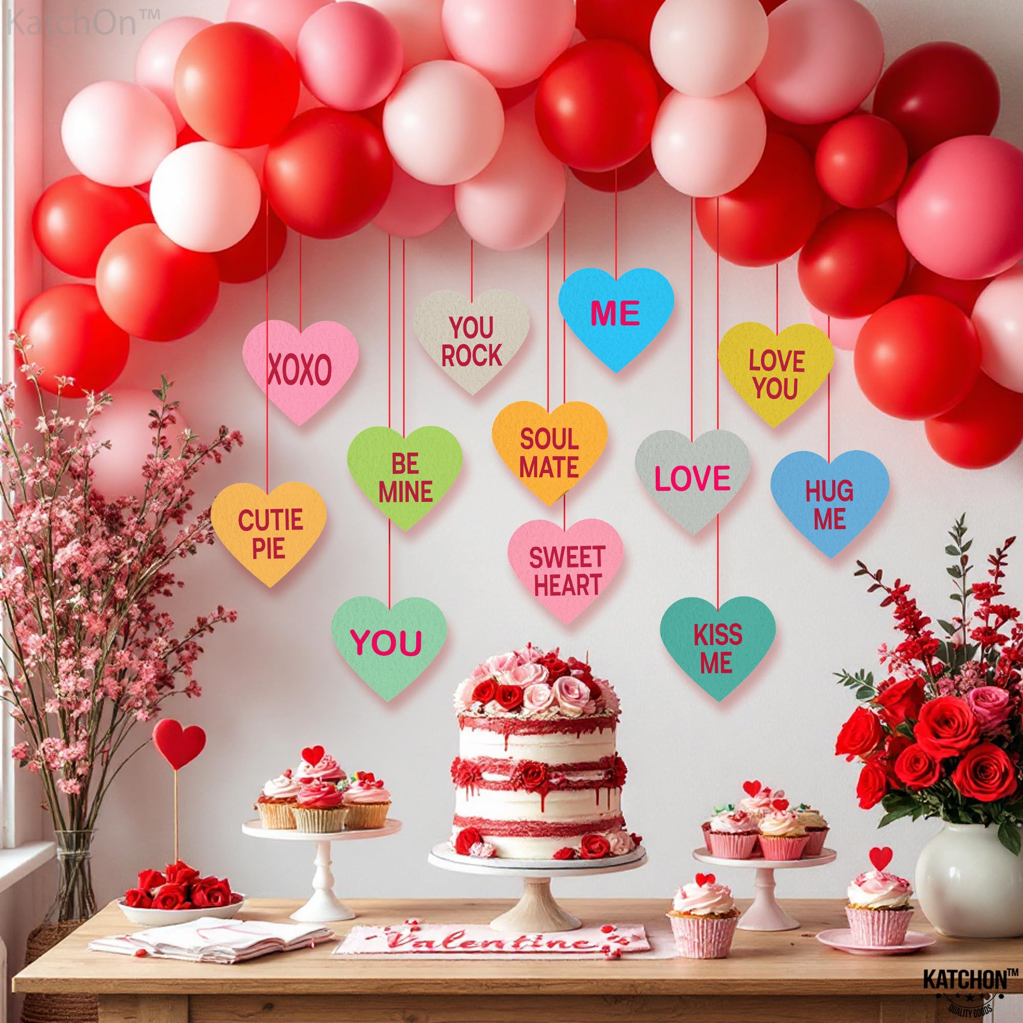 Amazon.com: Katchon, Pride Conversation Hearts Decorations - Pack