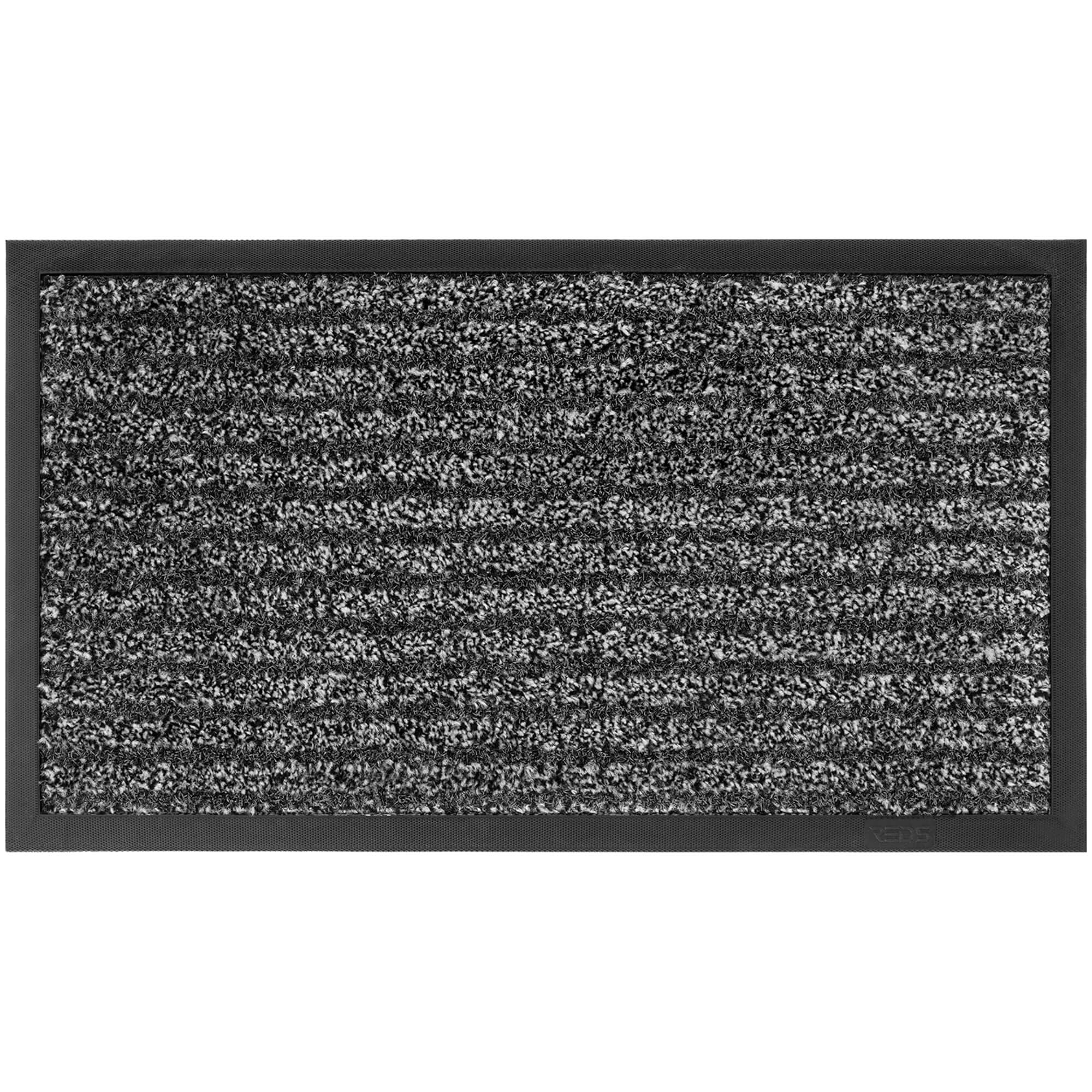 REDS SRL Zerbino Ingresso Drive - Interno o Esterno casa - Asciugapassi Antiscivolo Moderno e Aderente al Pavimento (90x120 cm Grigio)