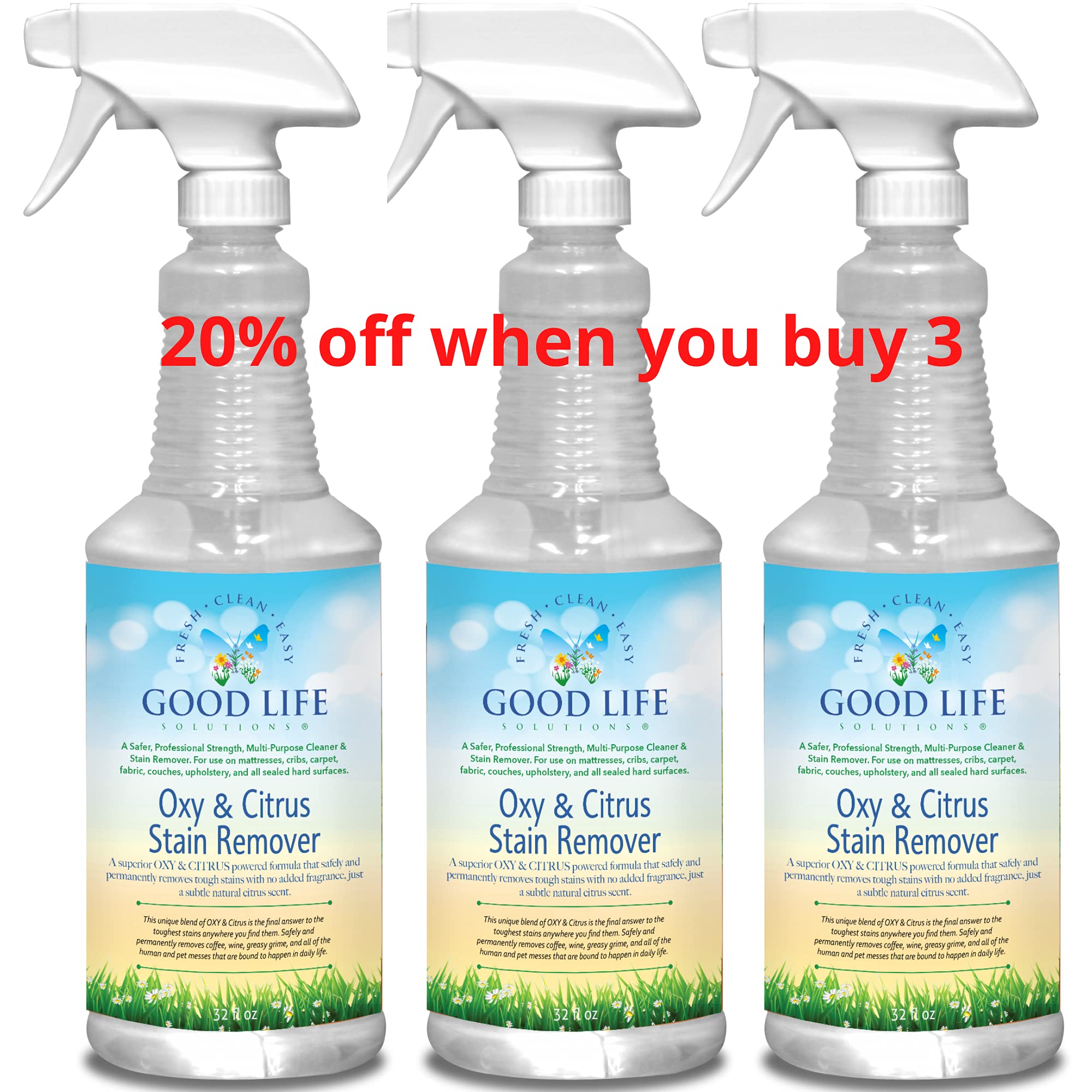 Good Life Solutions AllPurpose Cleaner Natural OxyCitrus Stain