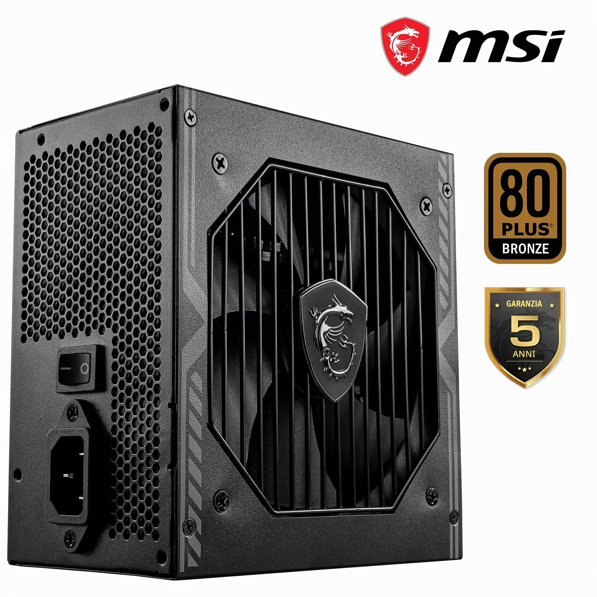 Msi Mag A650bnl 650 Watt Atx 80+ Bronze Netzteil 120mm L?fter