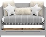 Graco Melrose 5-in-1 Convertible Crib with Drawer - Pebble Gray