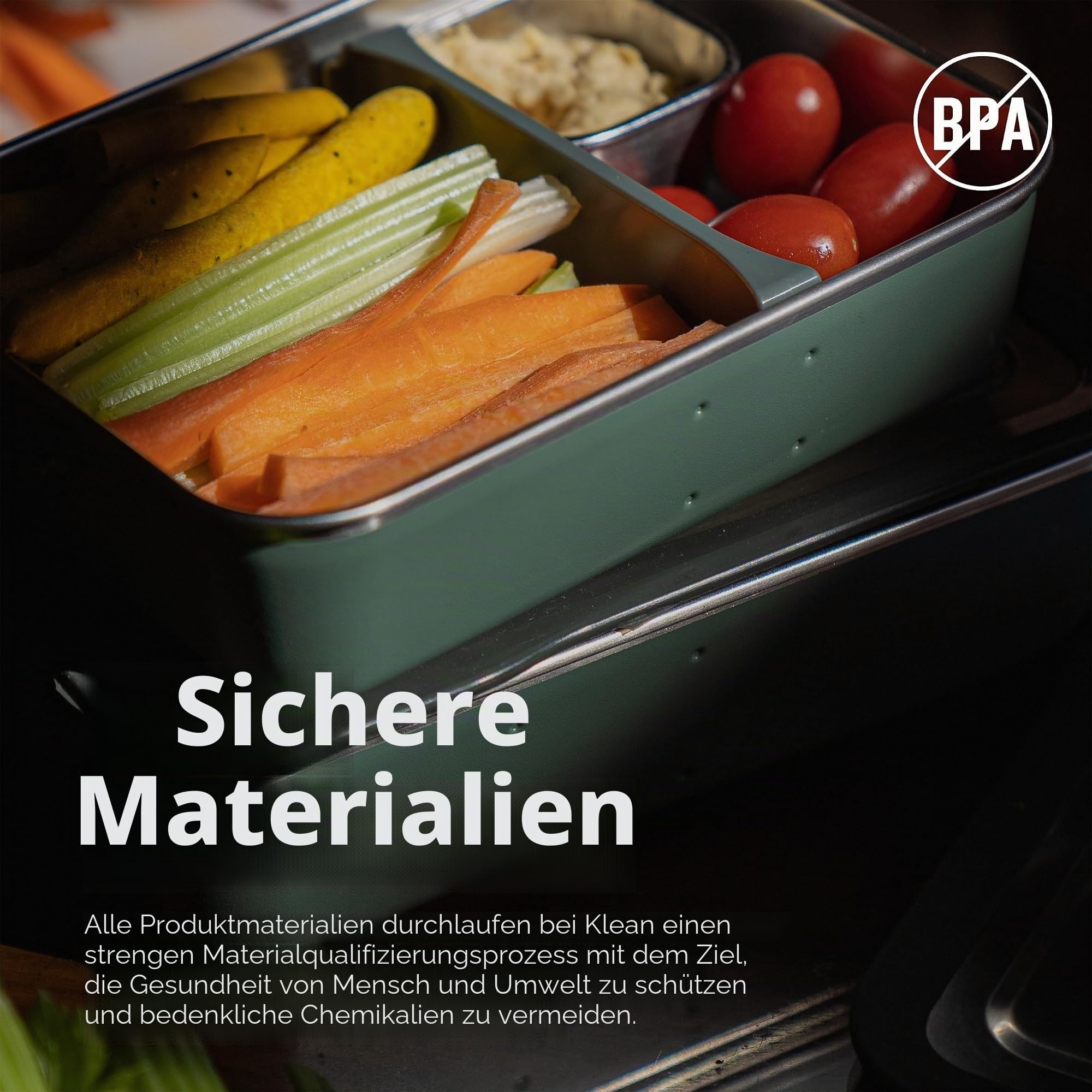 Klean Kanteen Rise Meal Box Brotdose aus Edelstahl in der Farbe Sea Spray, auslaufsicher, 1005ml, 1010623
