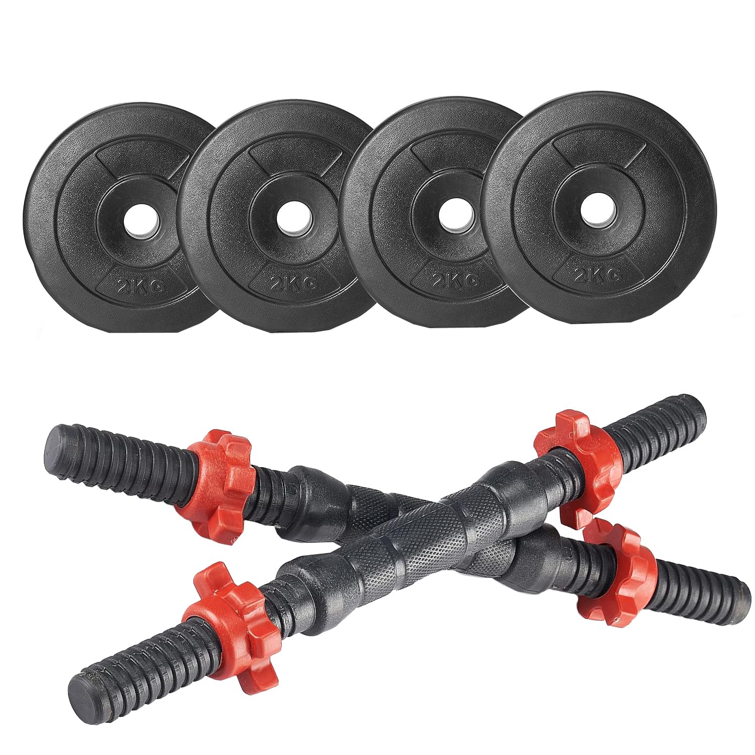 Simran Sports 8kg PVC Adjustable Weight Plates with Dumbbells Rods (2kg*4plate + Dumbbells Rod), Weights Plates Set for Weight Lifting, Strength Training Home Gym Fitness Workout (B0CLD9JT9F) Amazon Price History, Amazon Price Tracker