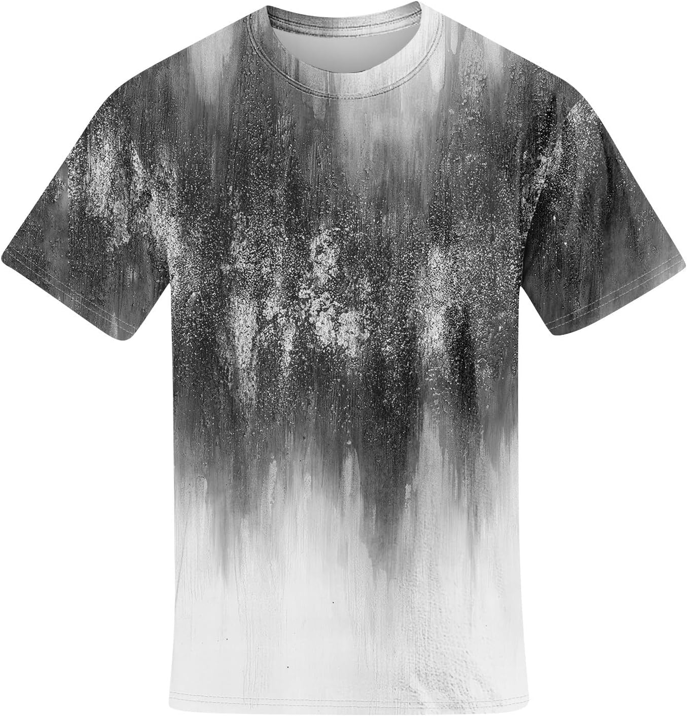 Ymosrh Men's Print T-Shirts Casual Summer Short Sleeve Graphic Tee Shirts Beach Tops, S-5XL