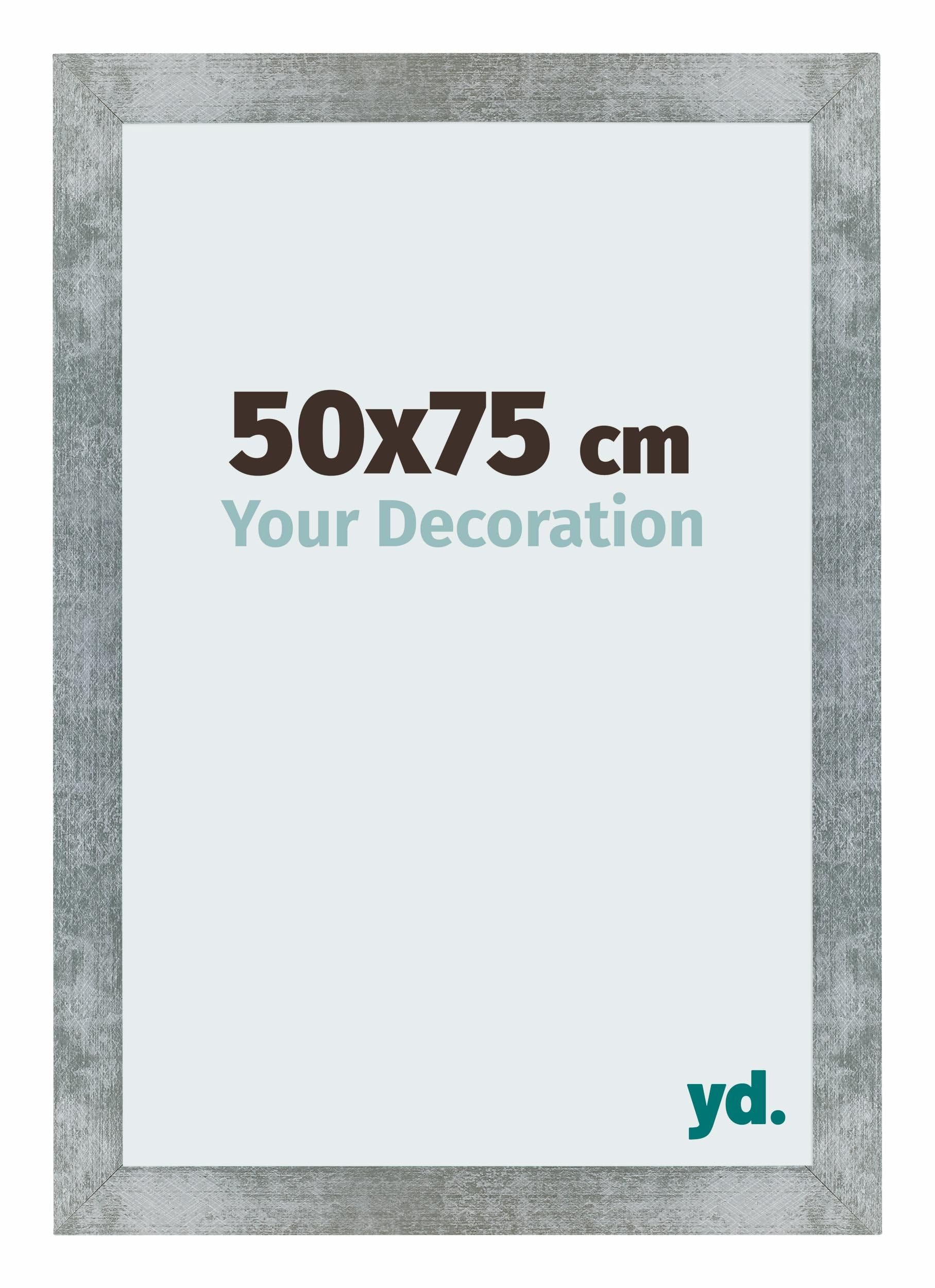Your Decoration - Picture Frame 50x75 cm - Iron Swept - Decorative Wall Frame in MDF with Antireflection - Frame 50x75 - Mura