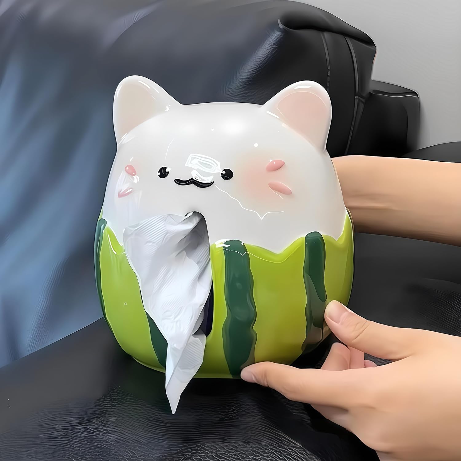 Tissue Box Cover, Decorative Tissue Box Holder for Bathroom Countertop, Living Room, Office