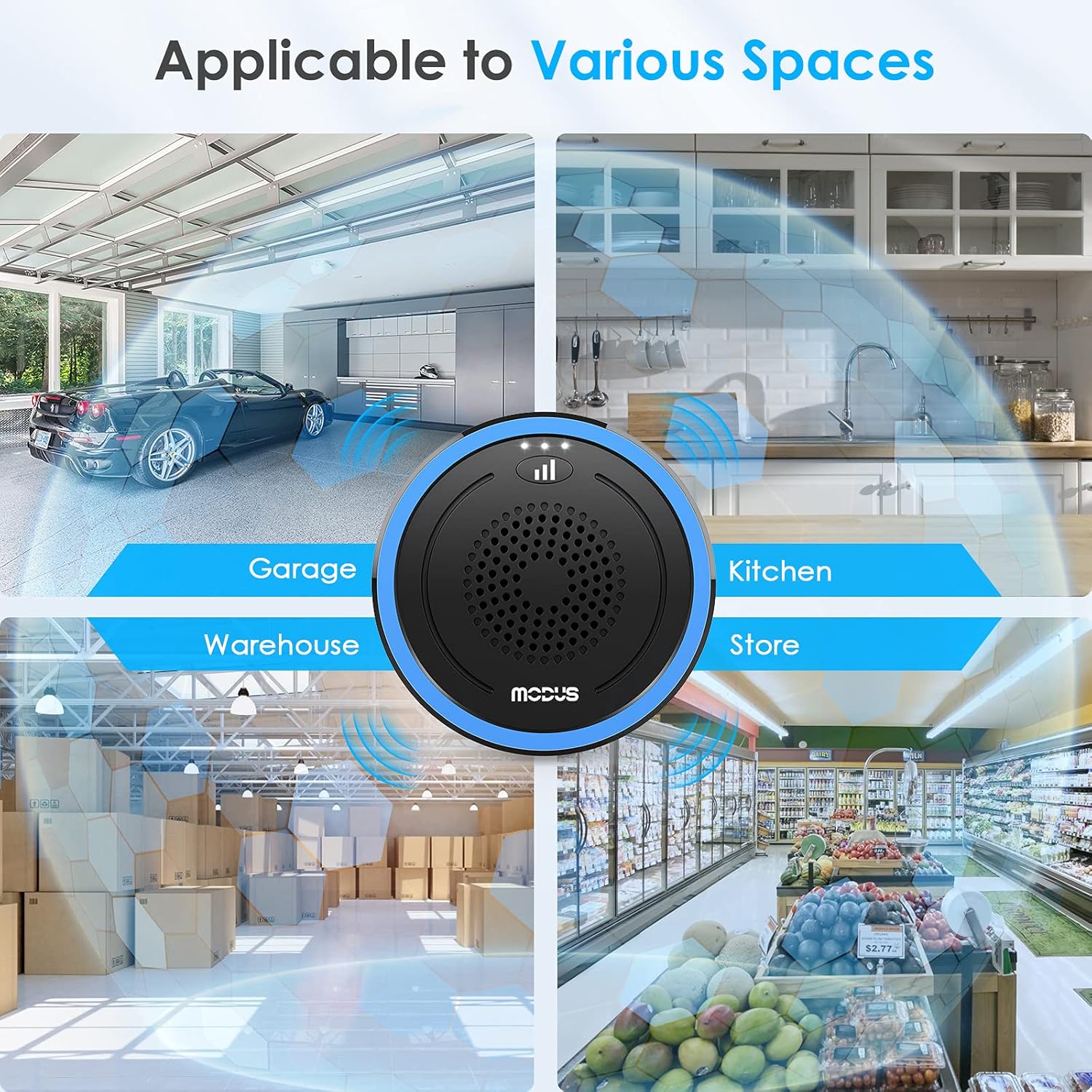 Modus Ultrasonic Pest Repeller for Pest Control, Plug in Ultrasonic Pest Control, 3 Intensity Modes, 360° Protection for Kitchen, Home, Warehouse, Garage, Hotel, Anti Mouse, Rats, Mosquito, Cockroach : Garden & Outdoor