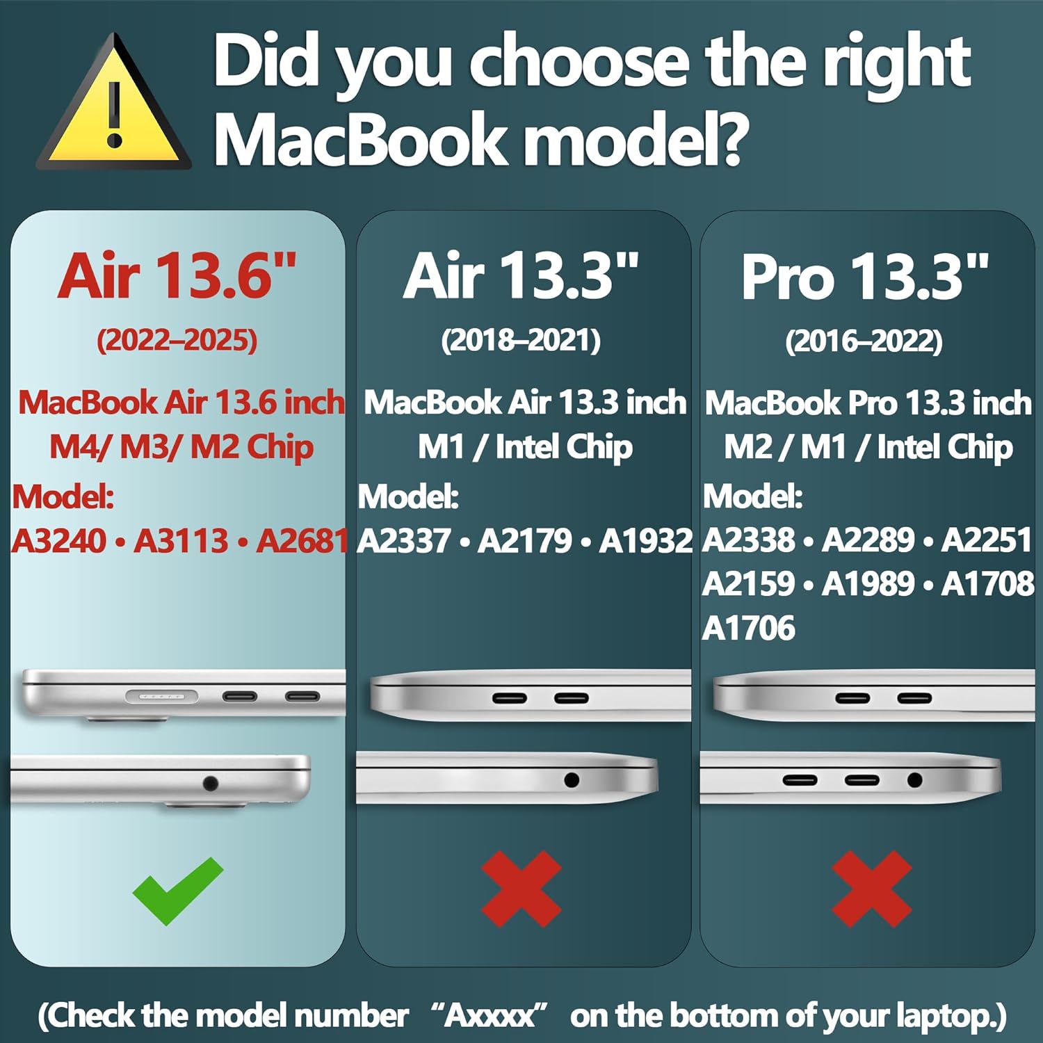 TWOLSKOO for MacBook Air 13 inch Case M4 A3240 M3 A3113 M2 A2681 2025 2024 2022 Plastic Hard Shell, Keyboard Cover, Type C Adapter, Screen Protector for MacBook Air 13.6 inch, Garden Flower - Image 2