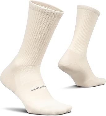 Feetures High Performance Max Cushion Classic Crew Sock for Women & Men - Moisture-Wicking Athletic Socks