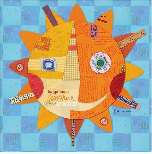 Trademark Fine Art, Sol de felicidad 14x14 de Holli Conger