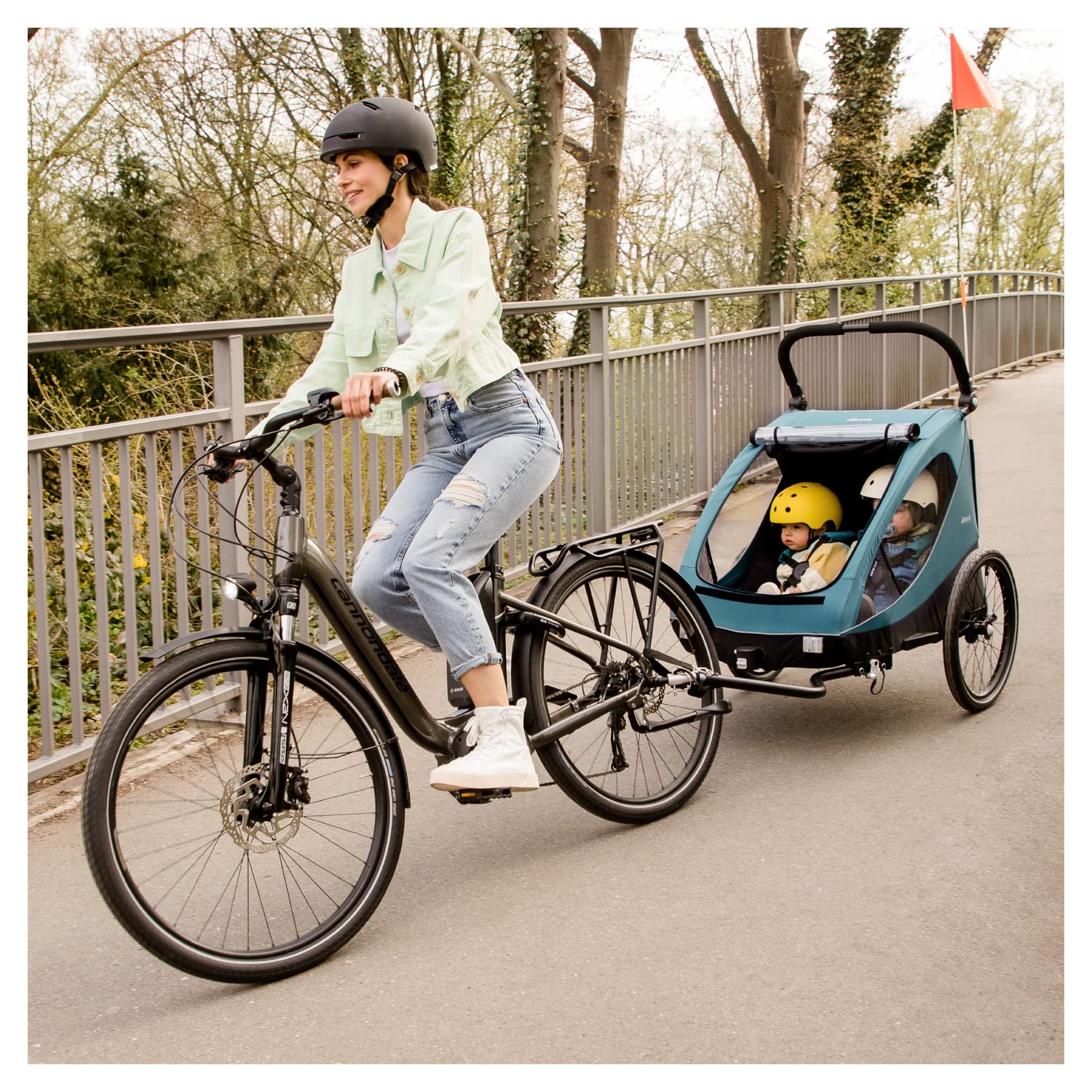 Hauck Attelage Remorque Velo – Compatible Dryk Duo, Dryk Duo Plus, Bike N Walk Duo – Accroche Remorque Vélo Enfant, Métal Noir