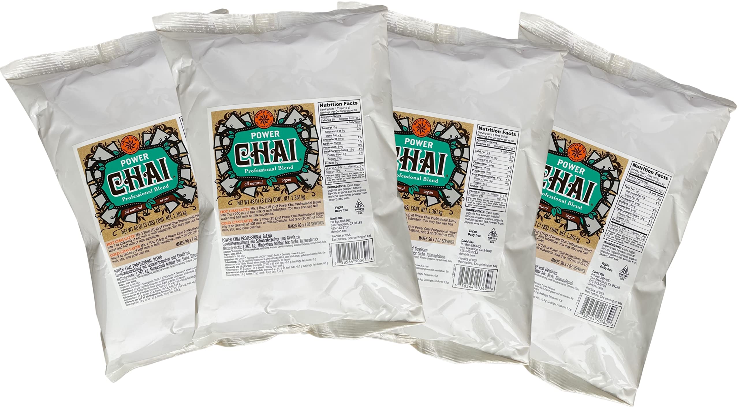 Amazon.com : David Rio Power Chai with Matcha, Professional Blend