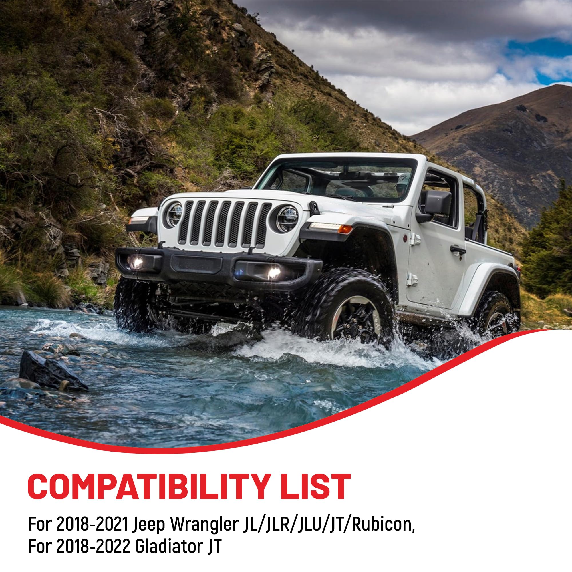 Amazon.com: RED WOLF Front View Camera Select for Jeep