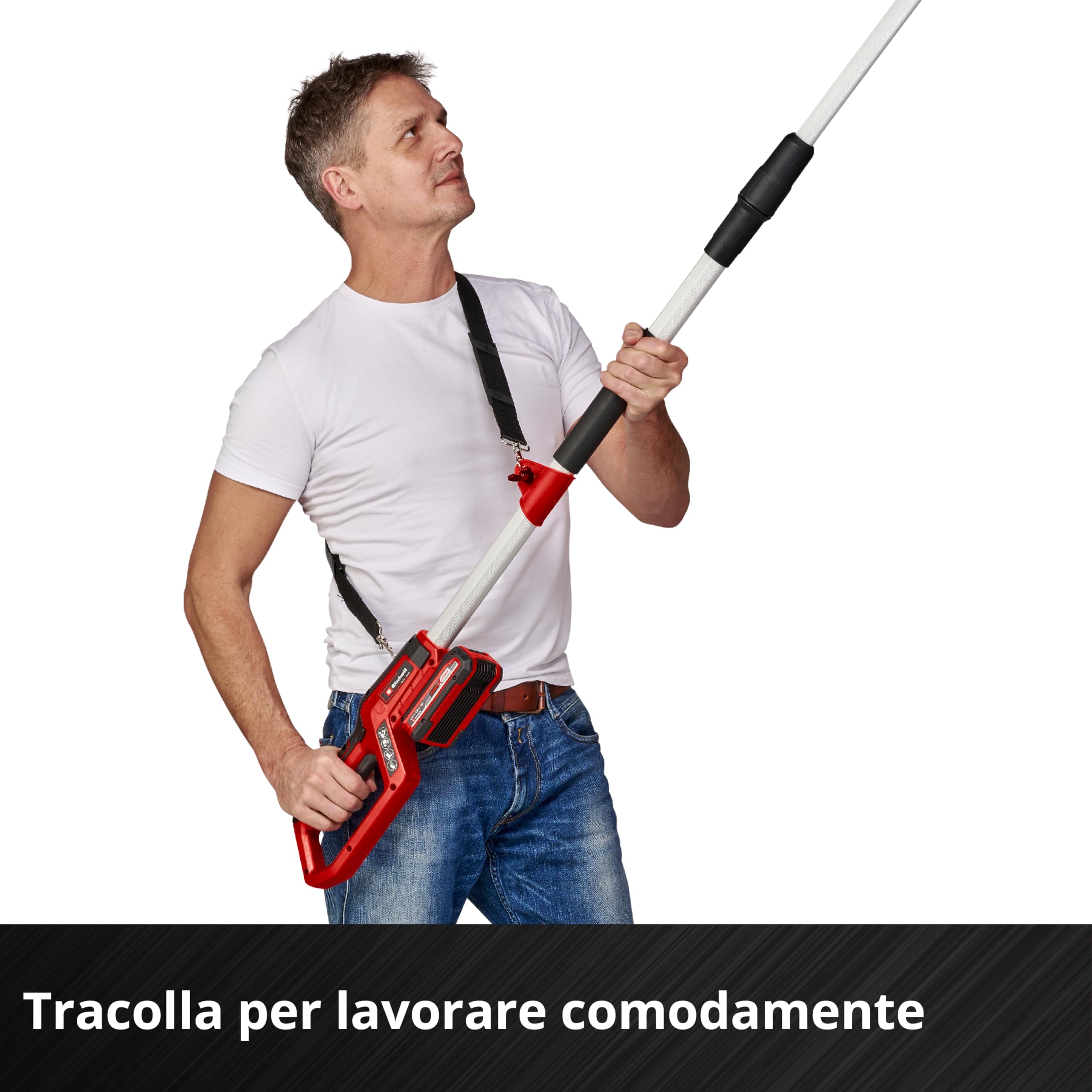 Einhell GC-LC 18/20 Li T-Solo Svettatoio A Batteria Lungh. Asta Telescopica 288