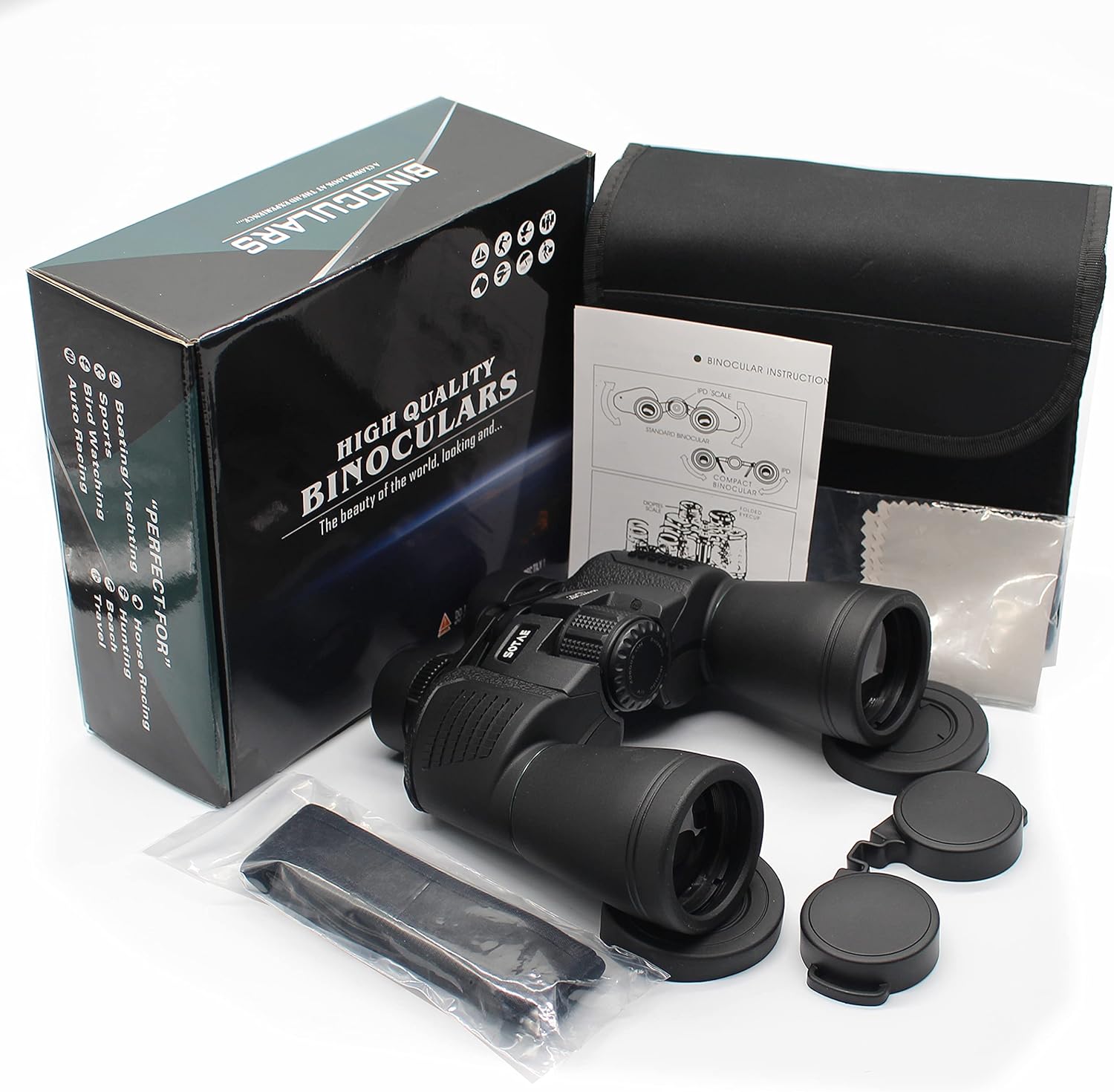 Product Deal 20x50 Binoculars for Adults, HD Professional/Waterproof Fogproof Binoculars with BAK4 Prism FMC Lens for Birds Watching Hunting Traveling Outdoor Sports