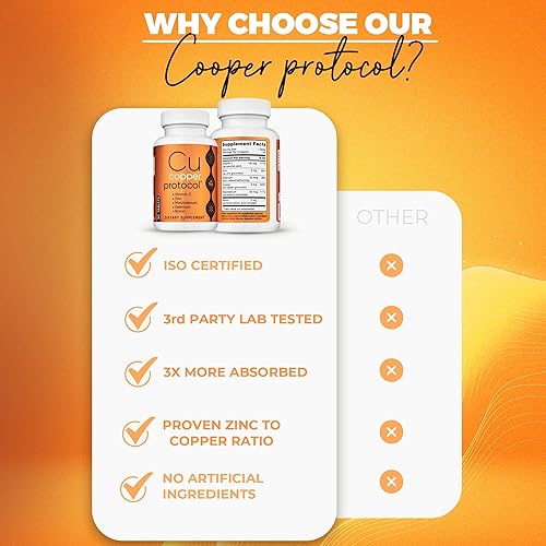 Miniatura 9 de Tabletas de suplemento mineral con cobre, zinc, vitamina C, selenio, boro y molibdeno - 90 tabletasbotella