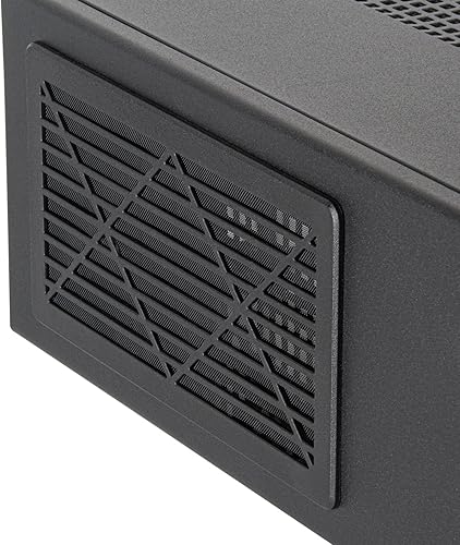 Miniatura 7 de SilverStone Technology Milo 11 Slim & Compact Micro-ATX enclousre para oficina o cine en casa, requiere TFX PSU (se vende por separado), SST-ML11B