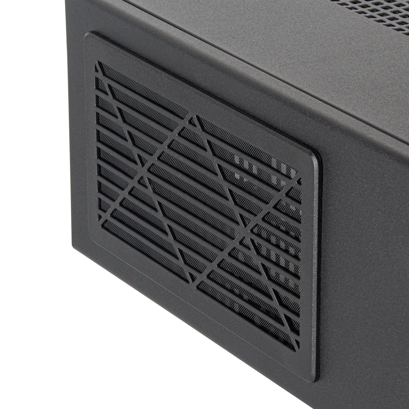 Silverstone SST-ML11B - Milo Boîtier Micro-ATX Mince et Compact, Prend en Charge Les Blocs d’Alimentation de Format TFX